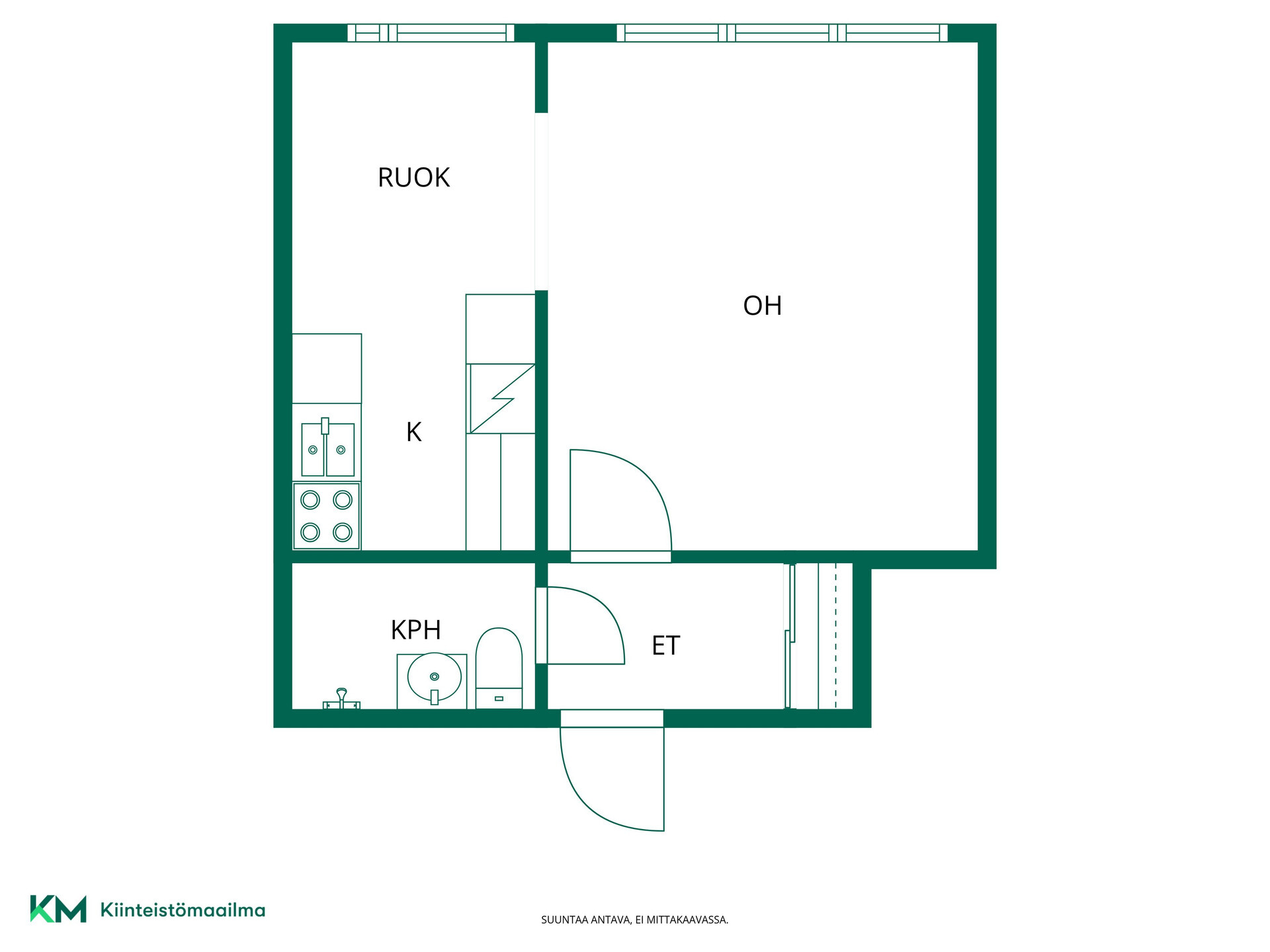 Asunnon pohjakuva