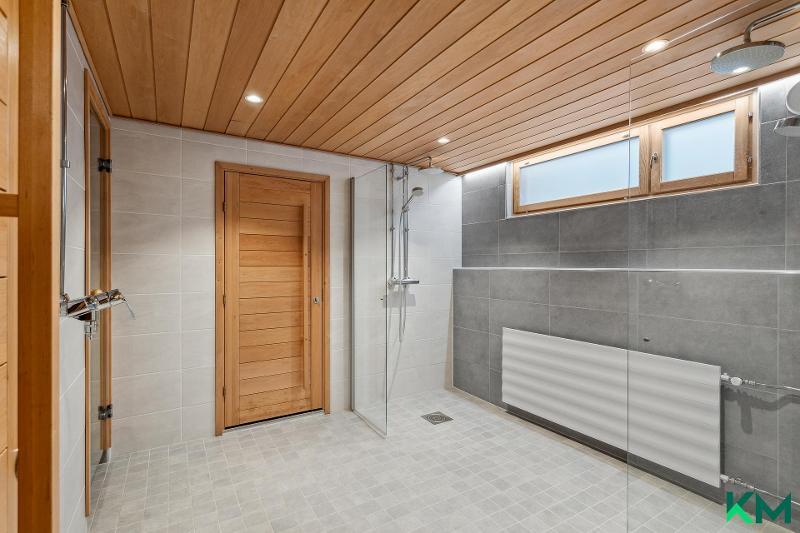 Taloyhtiön saunaosastoa