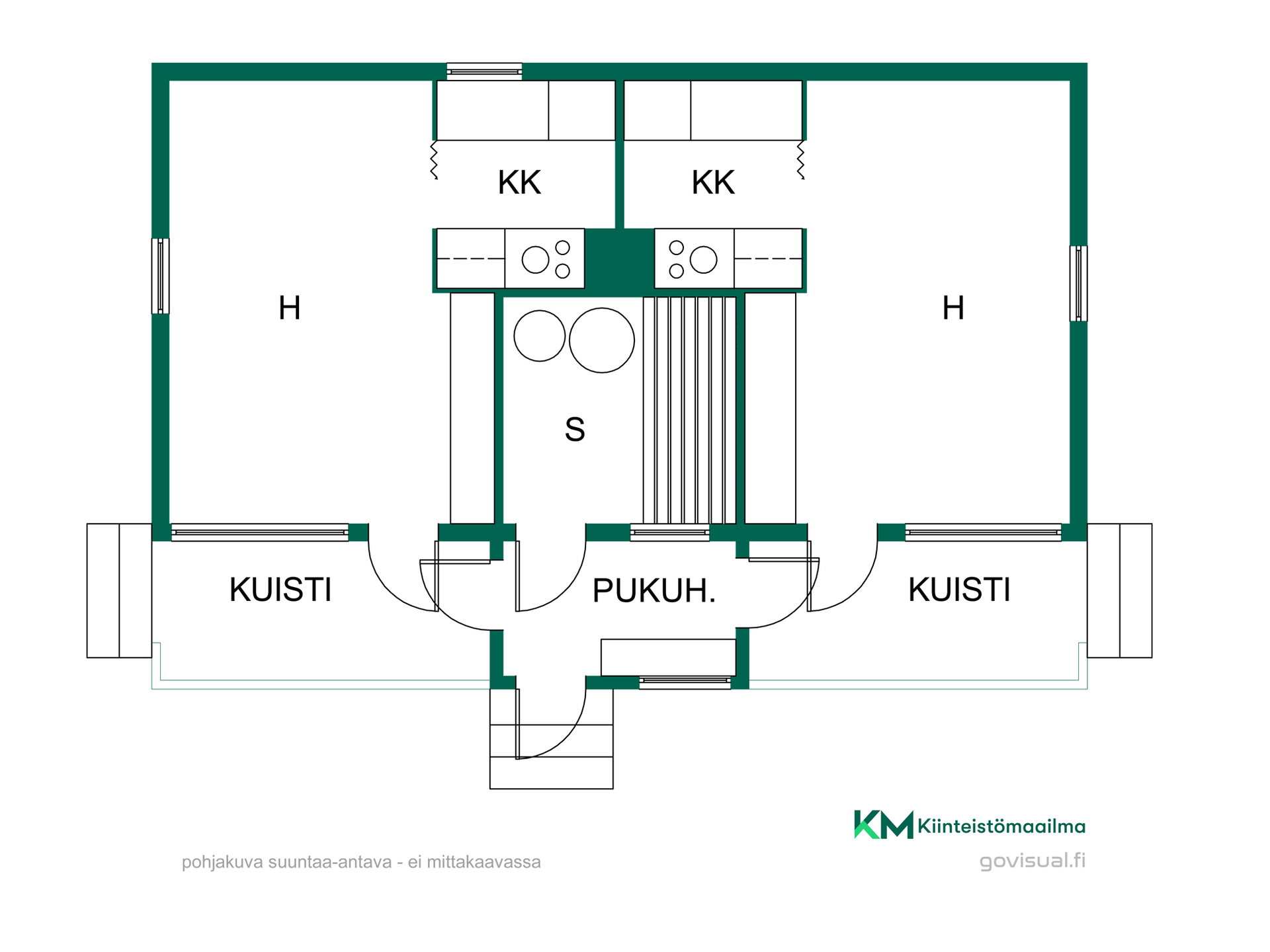 Asunnon pohjakuva