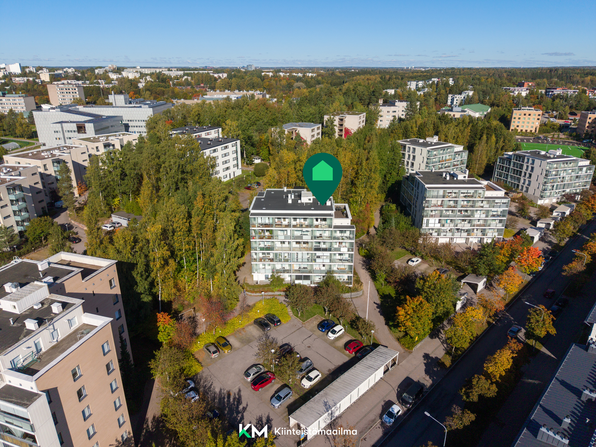 Talo ilmakuvassa