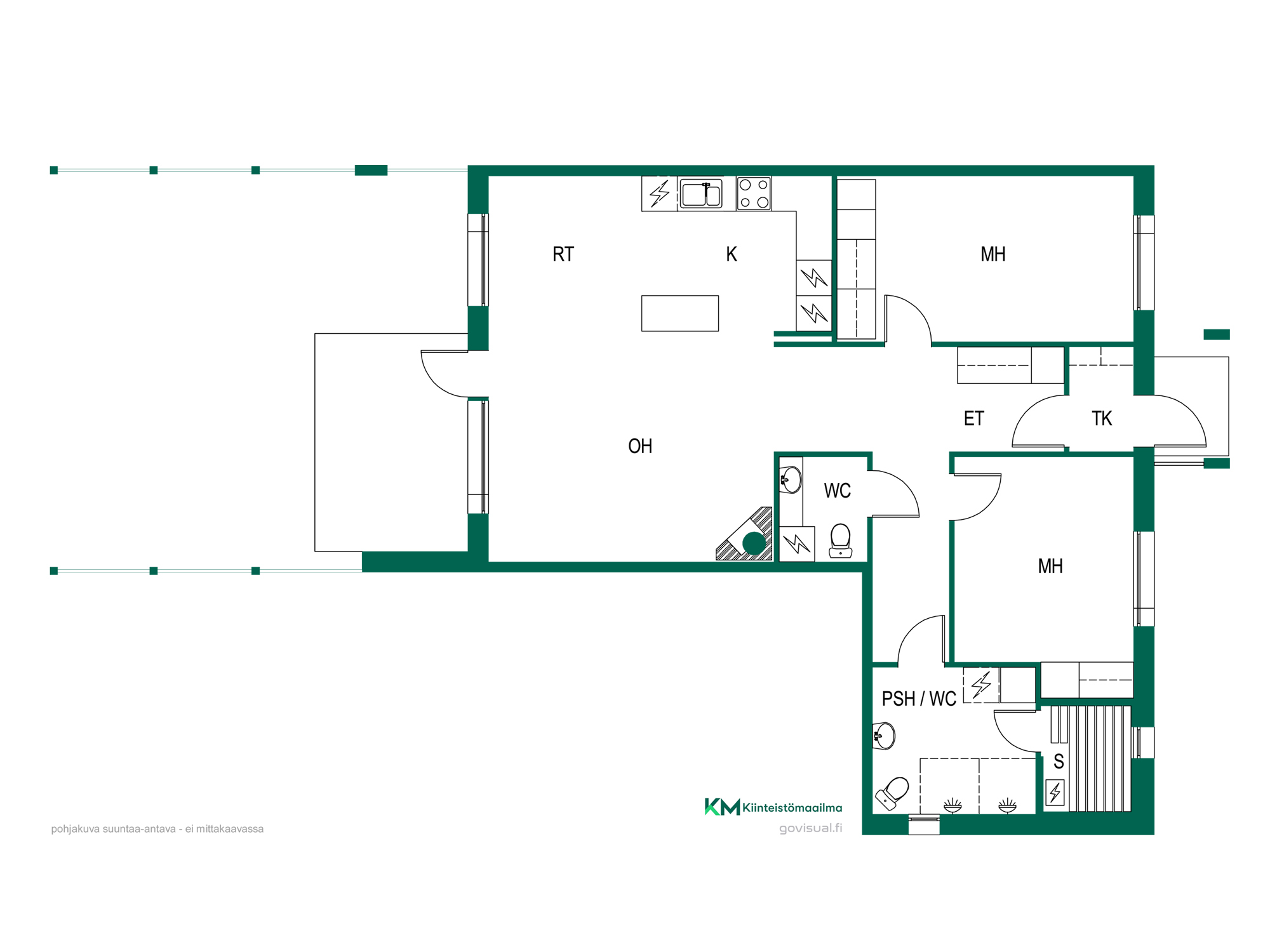 suuntaa antava pohjakuva