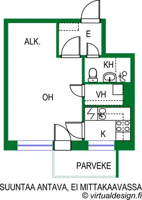 Asunnon pohjakuva