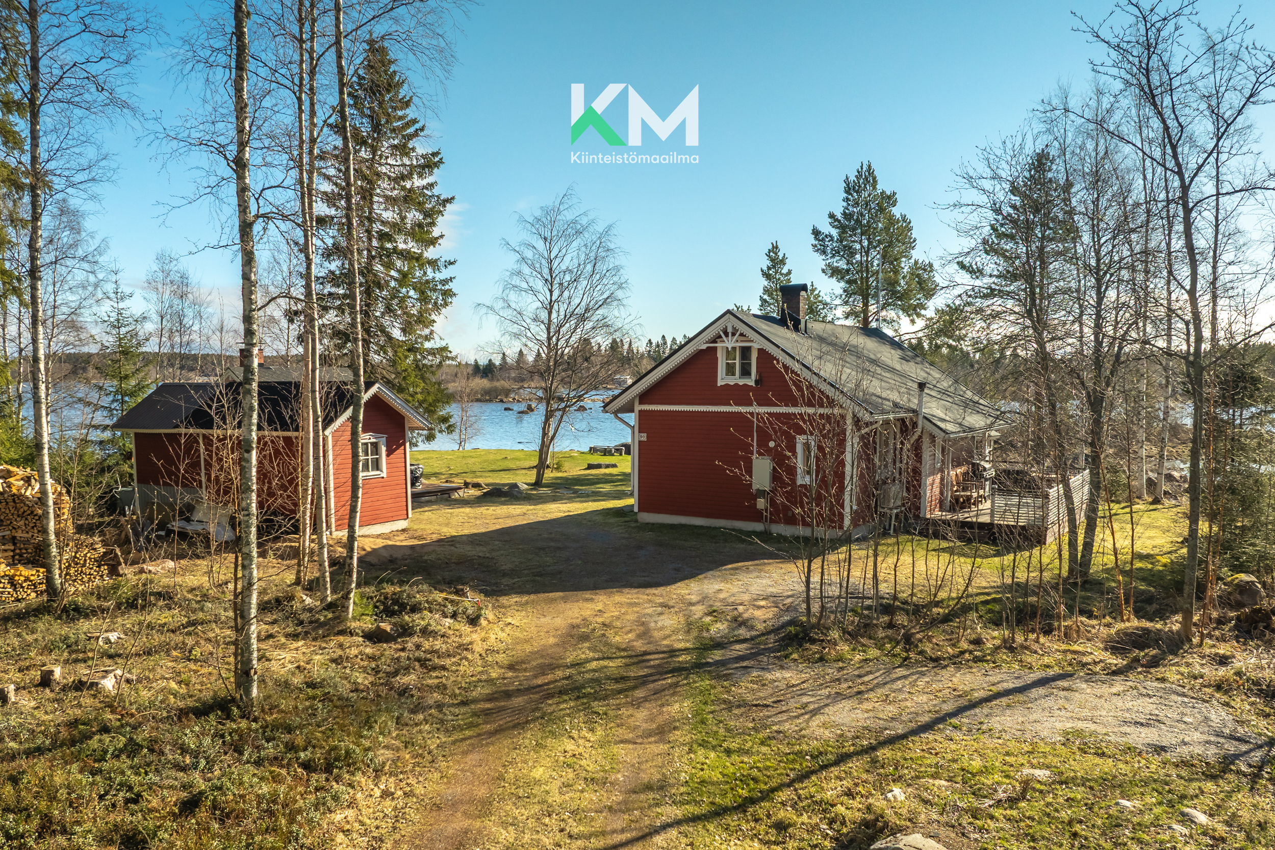 Maisema mökkitieltä