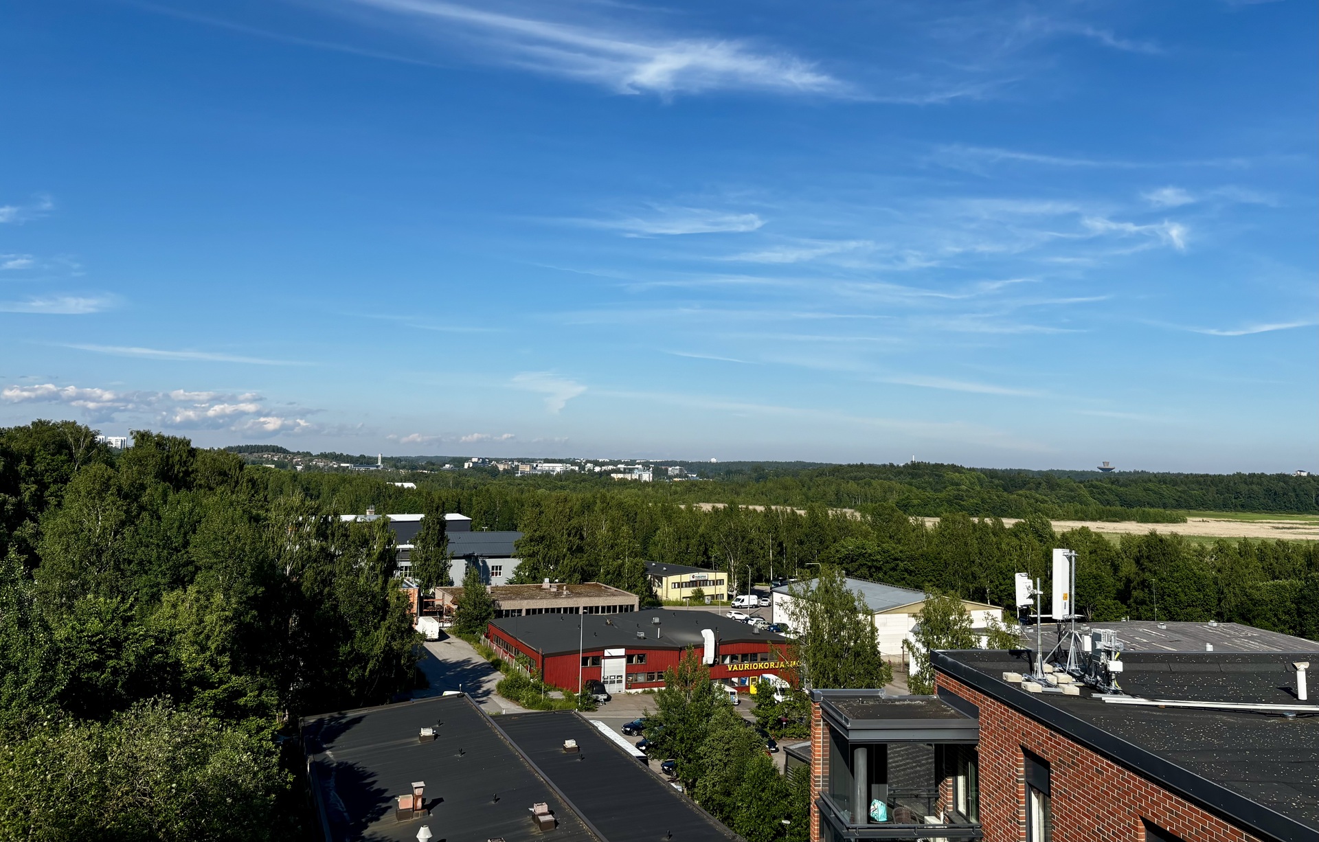 Näkymät makuuhuoneesta