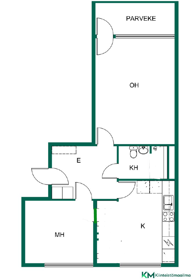 Ruiskukkatie 11-13, Rajakylä, Oulu