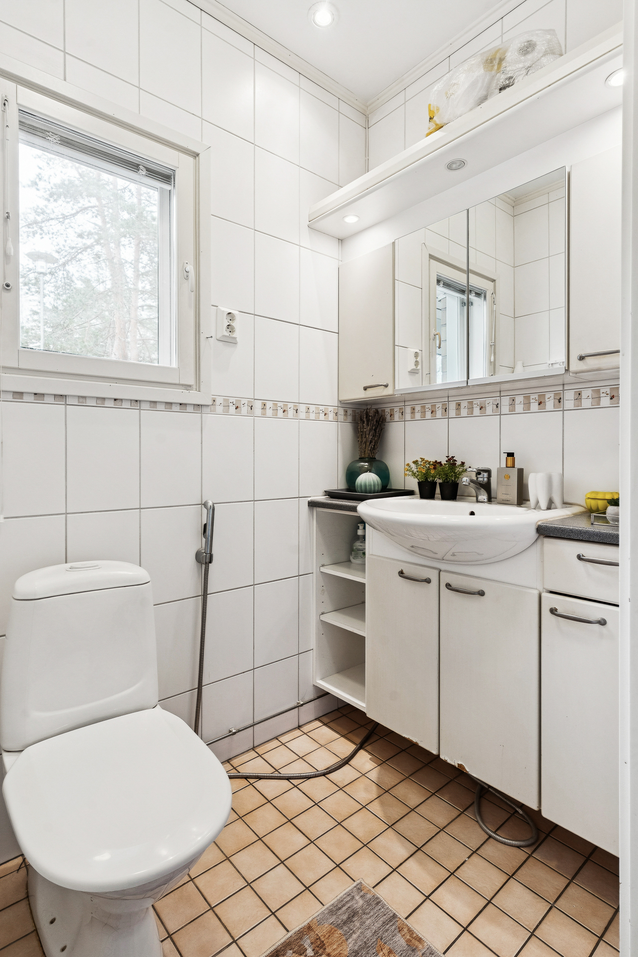 Erillinen wc yläkerrassa