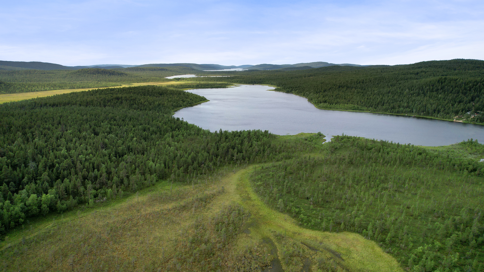 Näkymät Alimmaiselle Mustajärvelle