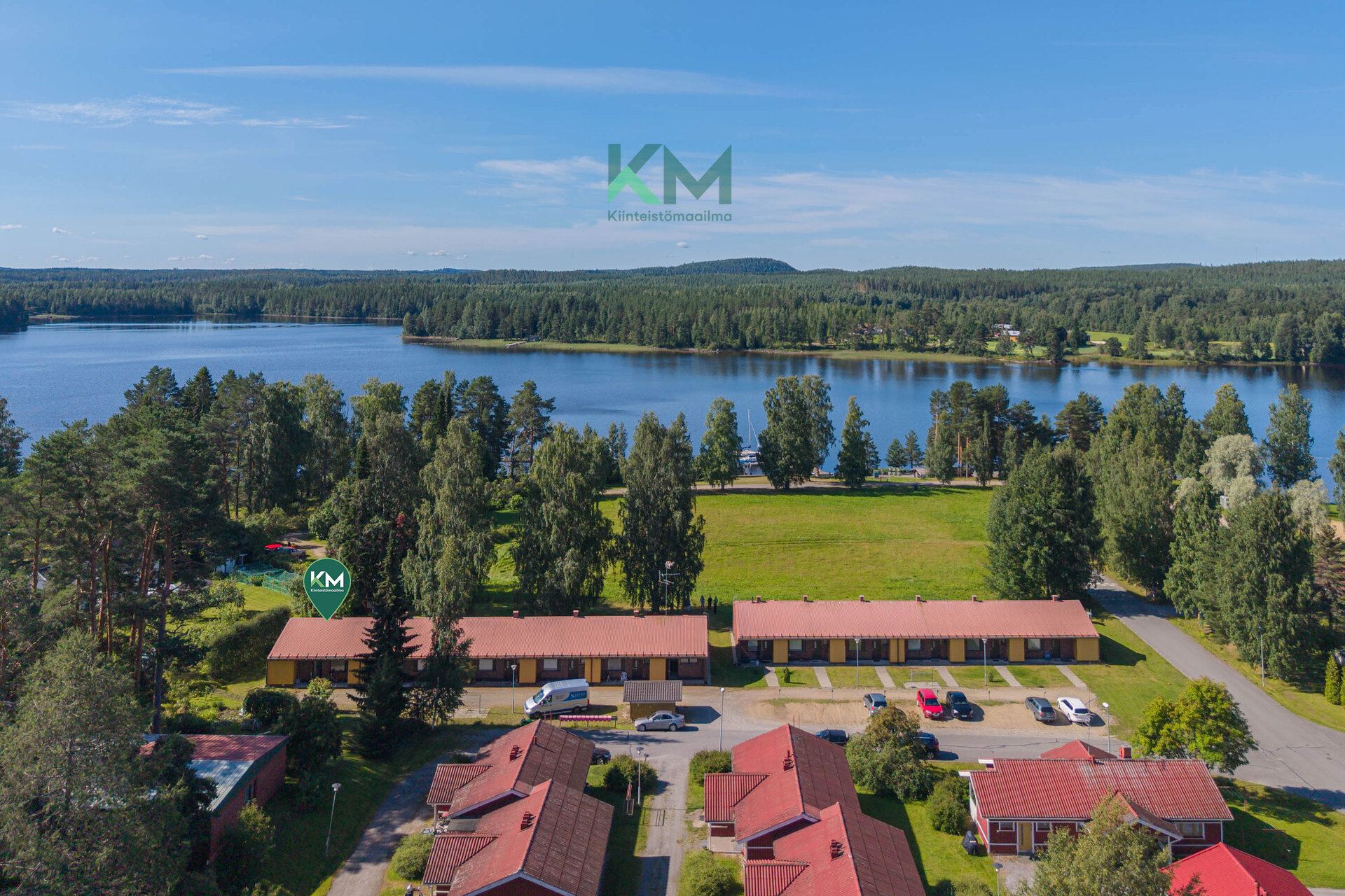 Kauniilla paikalla Vehmersalmen keskustassa