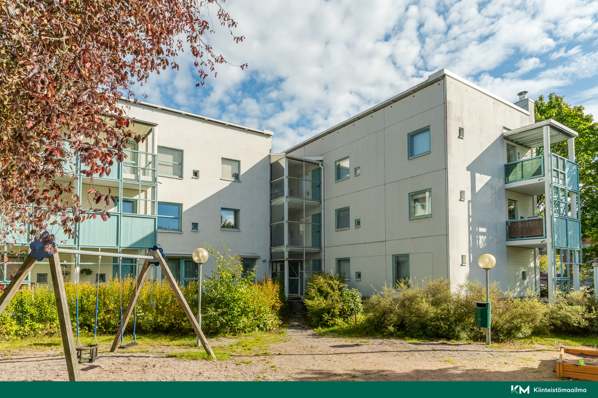 Julkisivu sisäpihalta