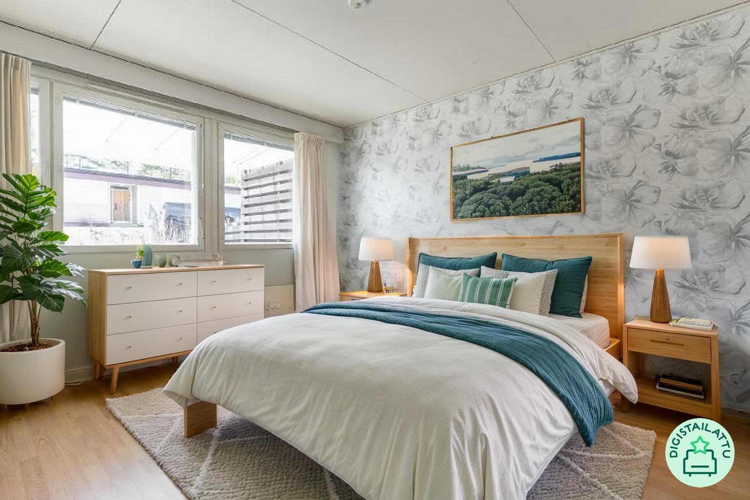 Makuuhuone 1 (digistailattu kuva)