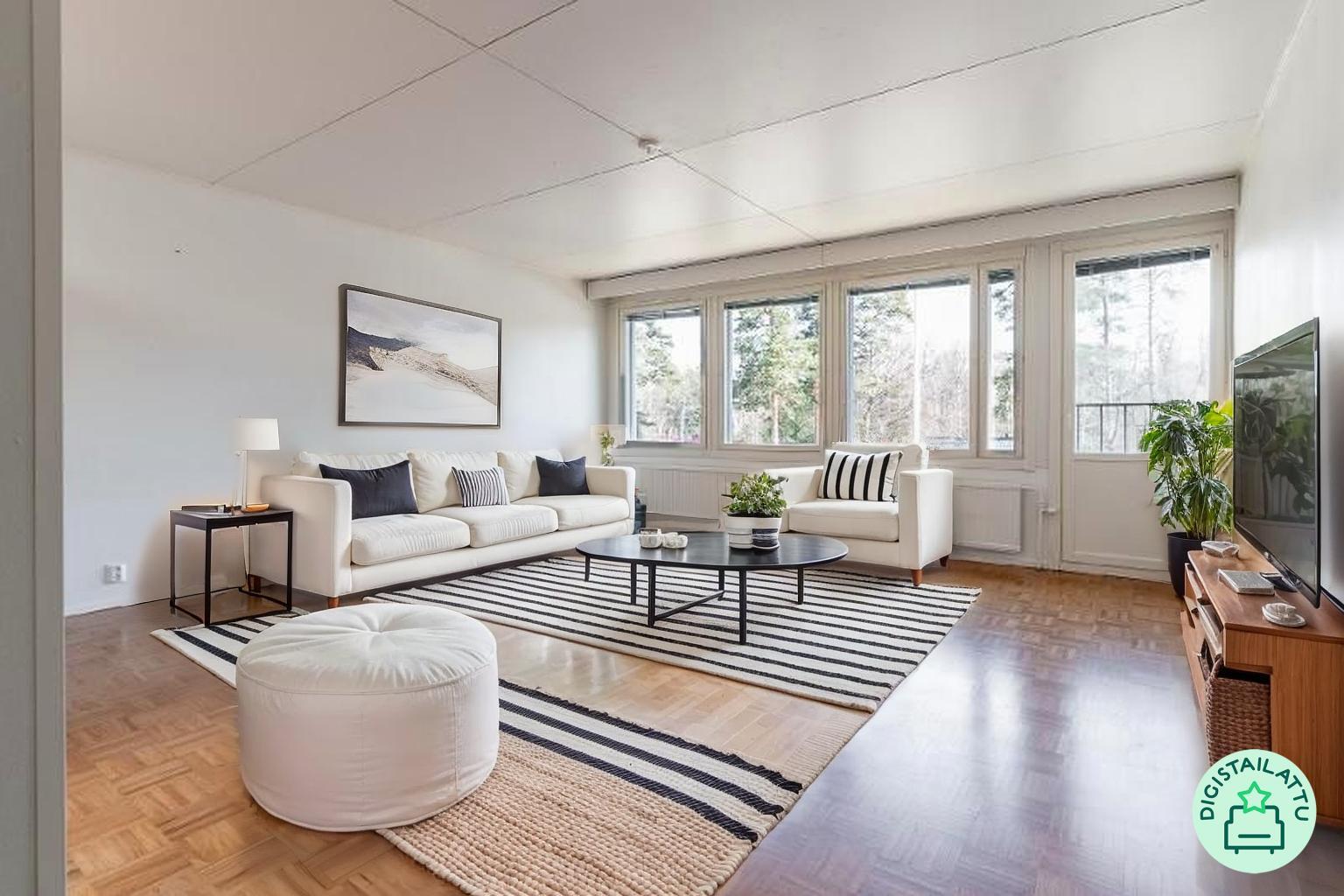 Digistailattu olohuone