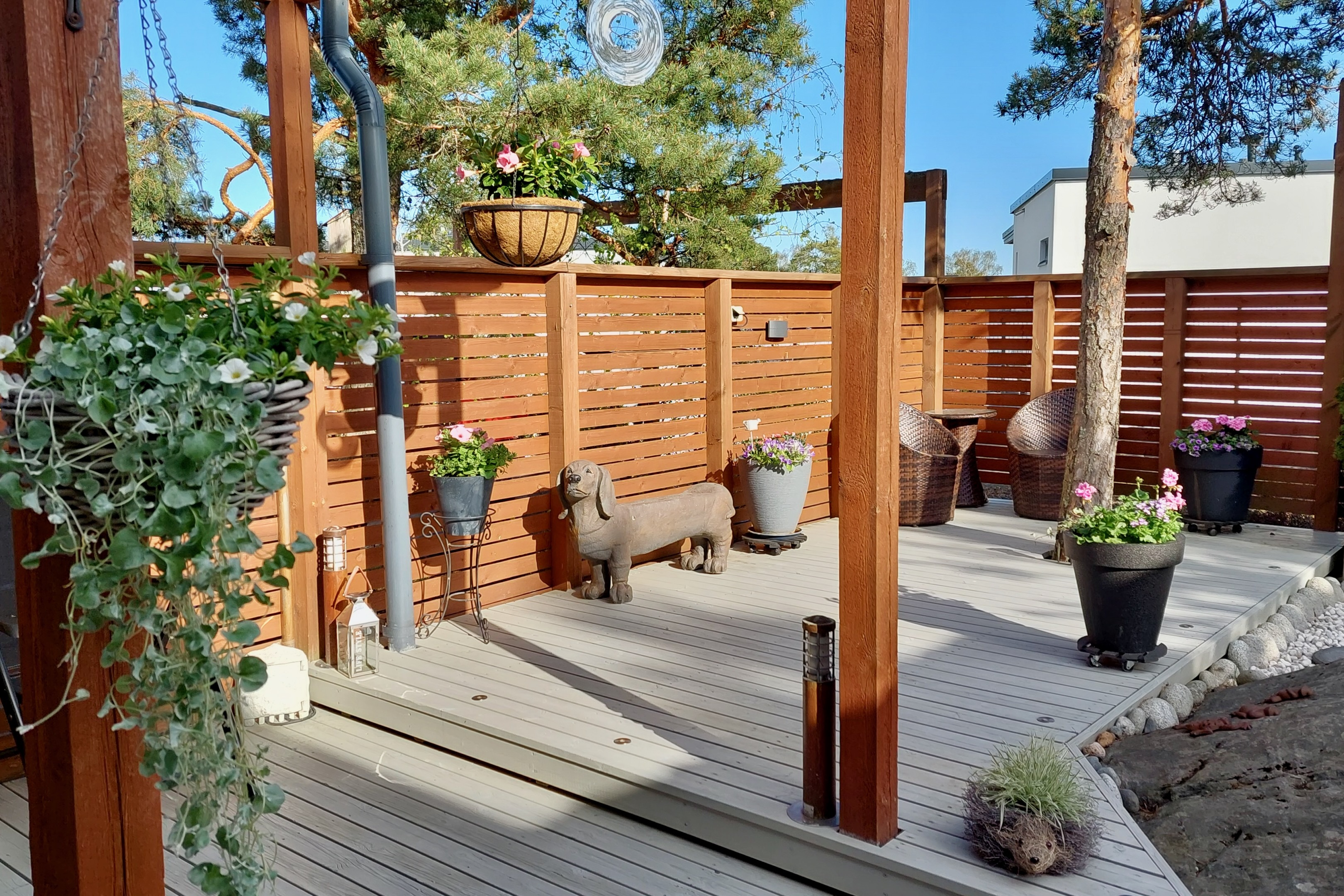 Helppohoitoinen terassipiha