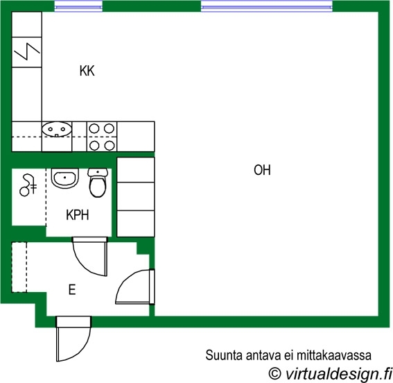 Asunnon pohjakuva