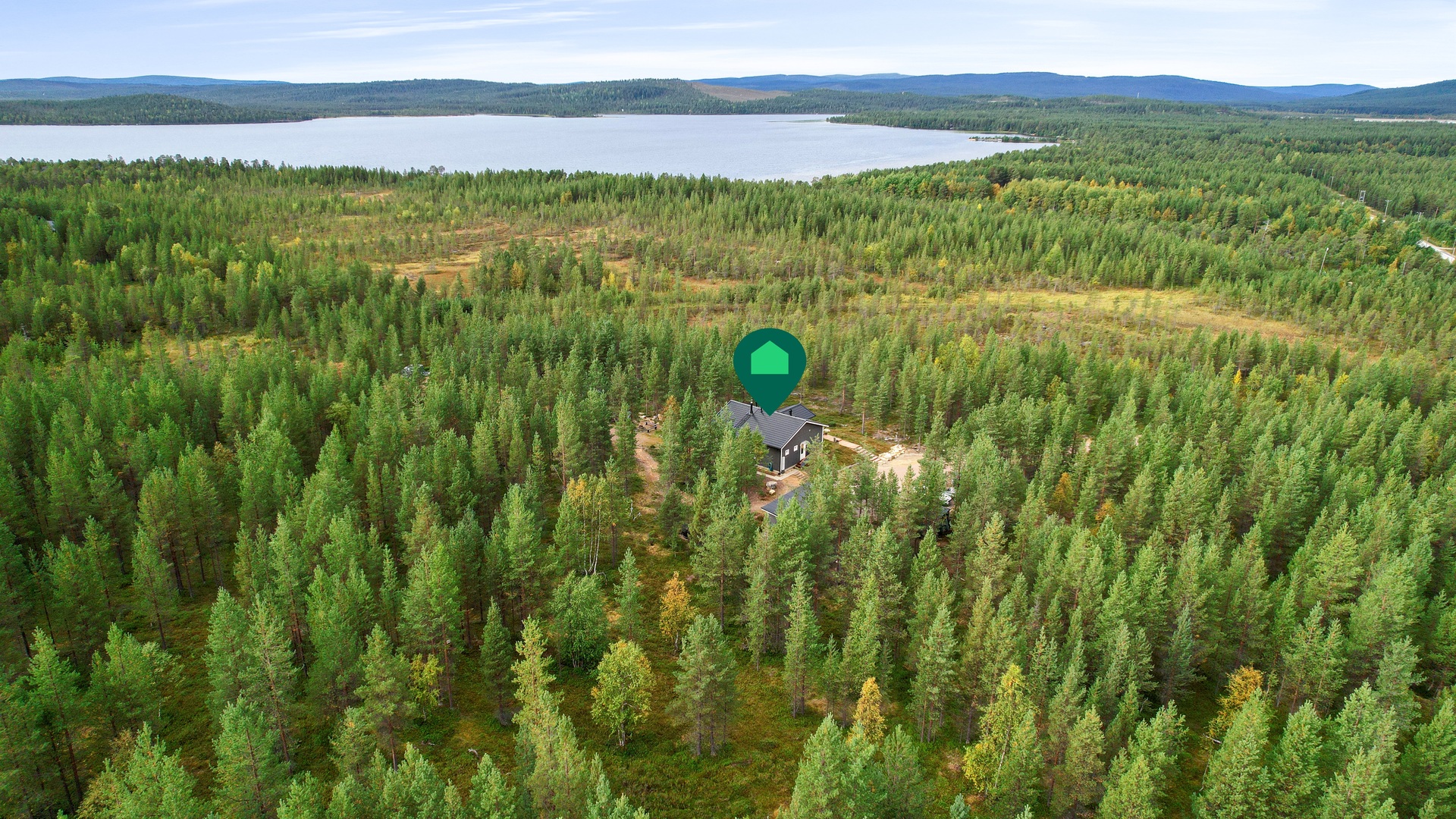 Ilmakuva Alajärven suuntaan