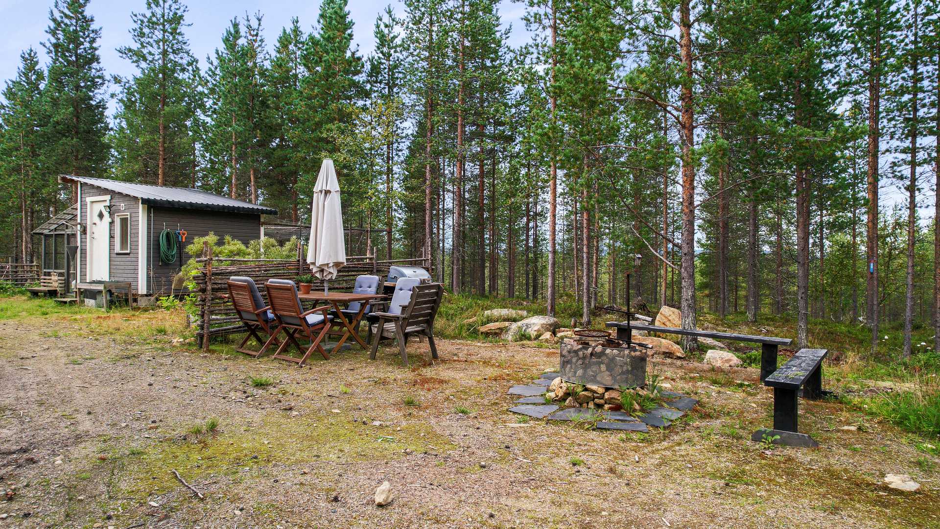 Pihapiirissä tulistelupaikka