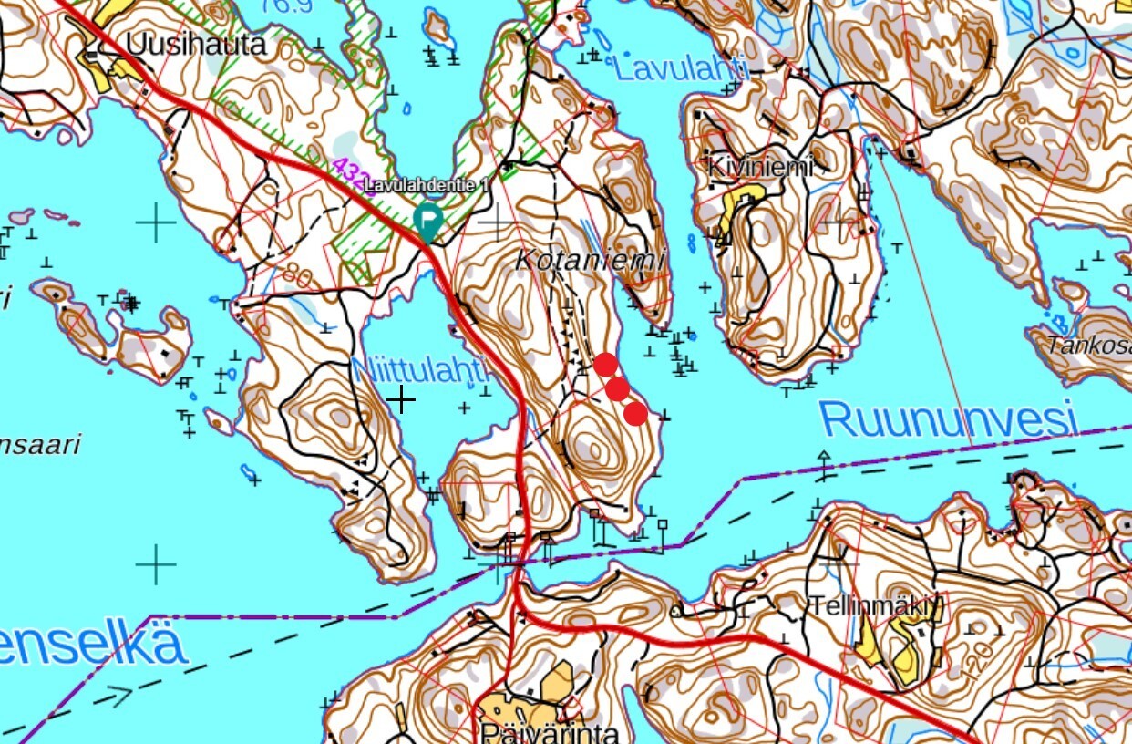 Lavulahdentie -, Hurissalo, Hurissalo