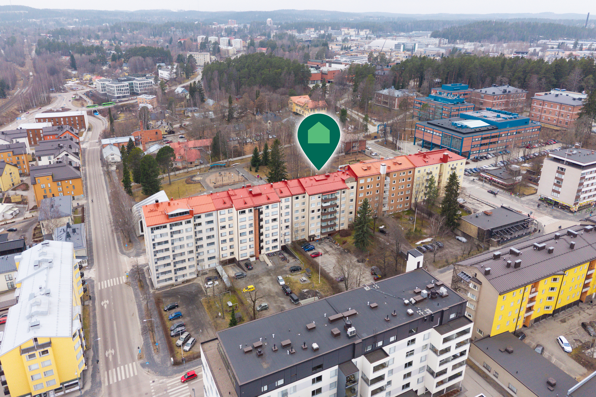 Sijainti lähellä Yliopistoa