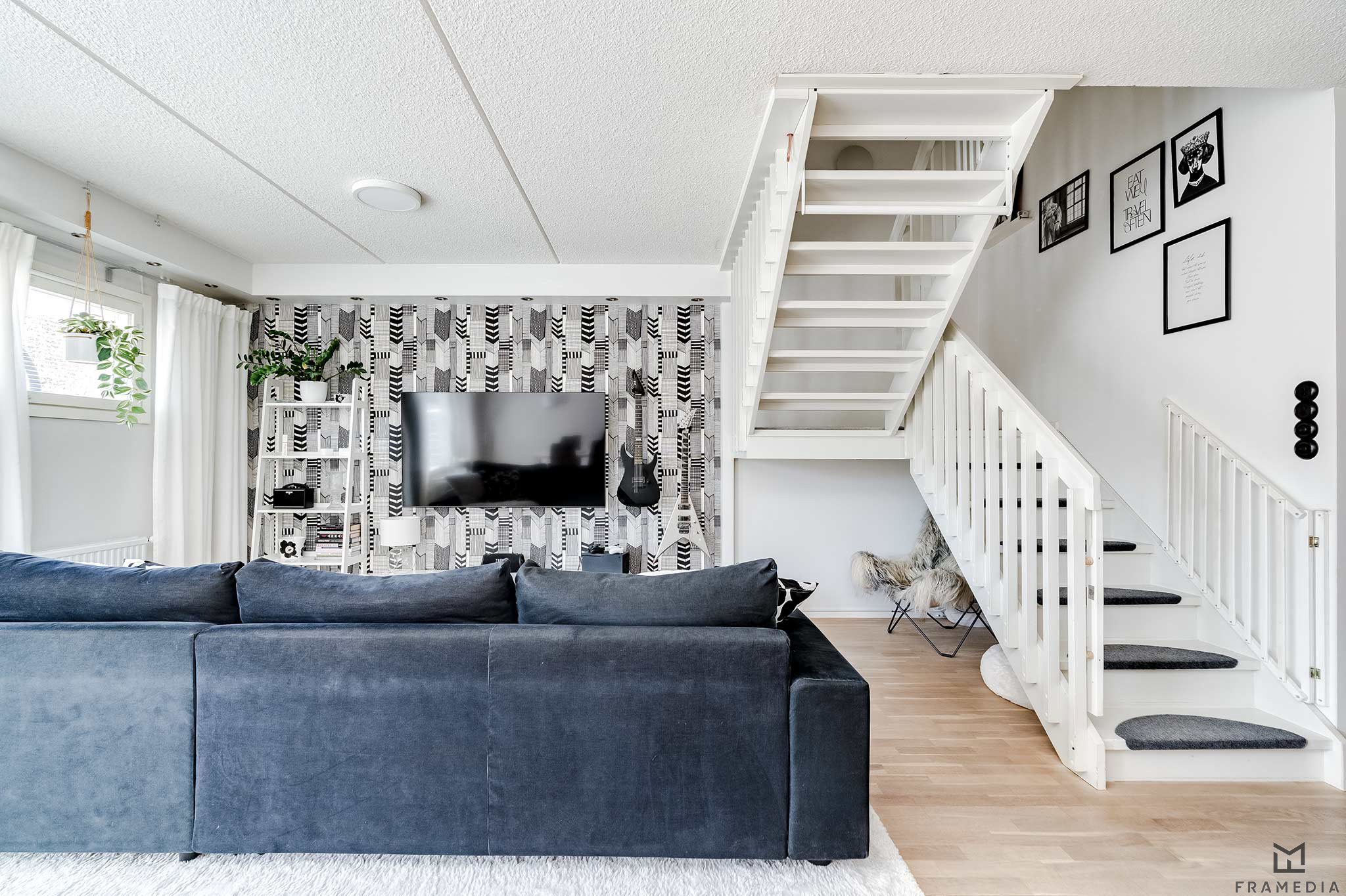 Viehättävä tapetti Marimekon mallistoa