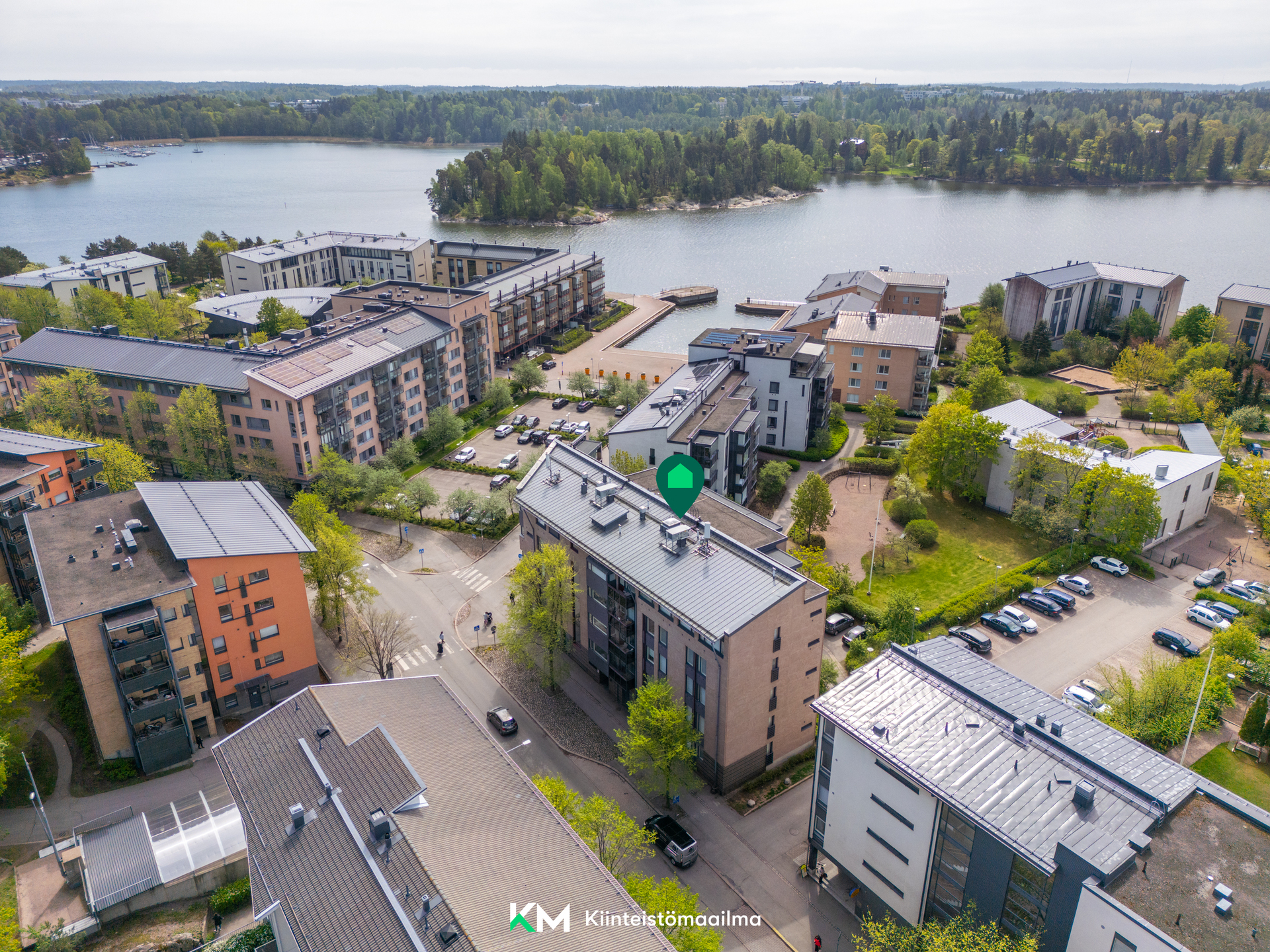Talo ilmakuvassa