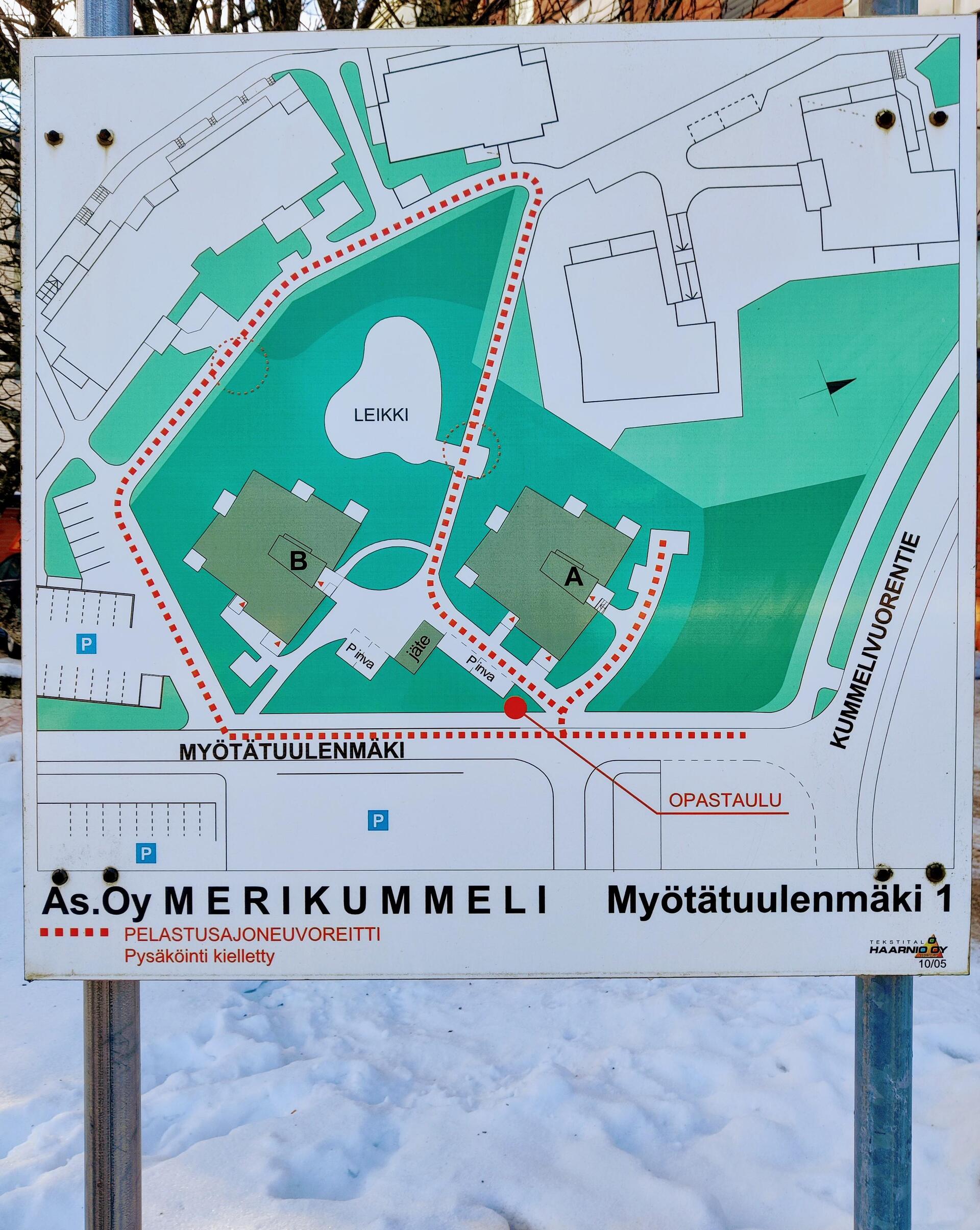 Huoneisto on A-rapussa