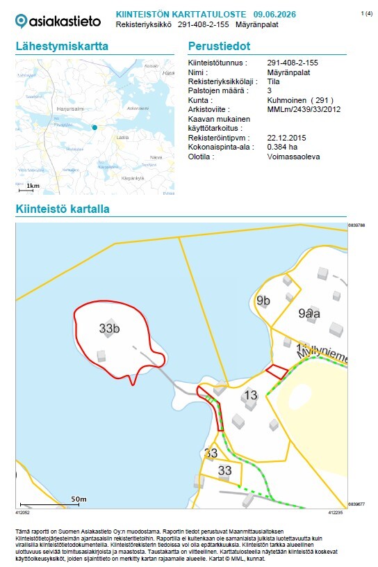 Koskelantie 33 b, Pihlajakoski, Kuhmoinen