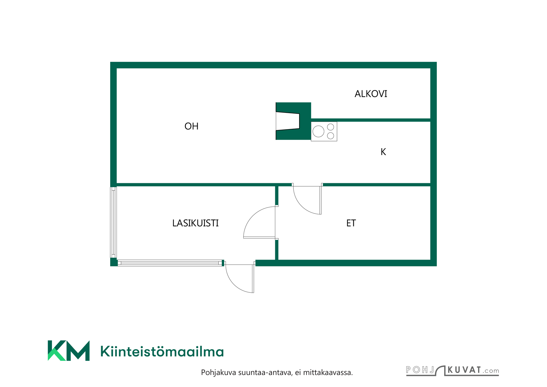 Asunnon pohjakuva