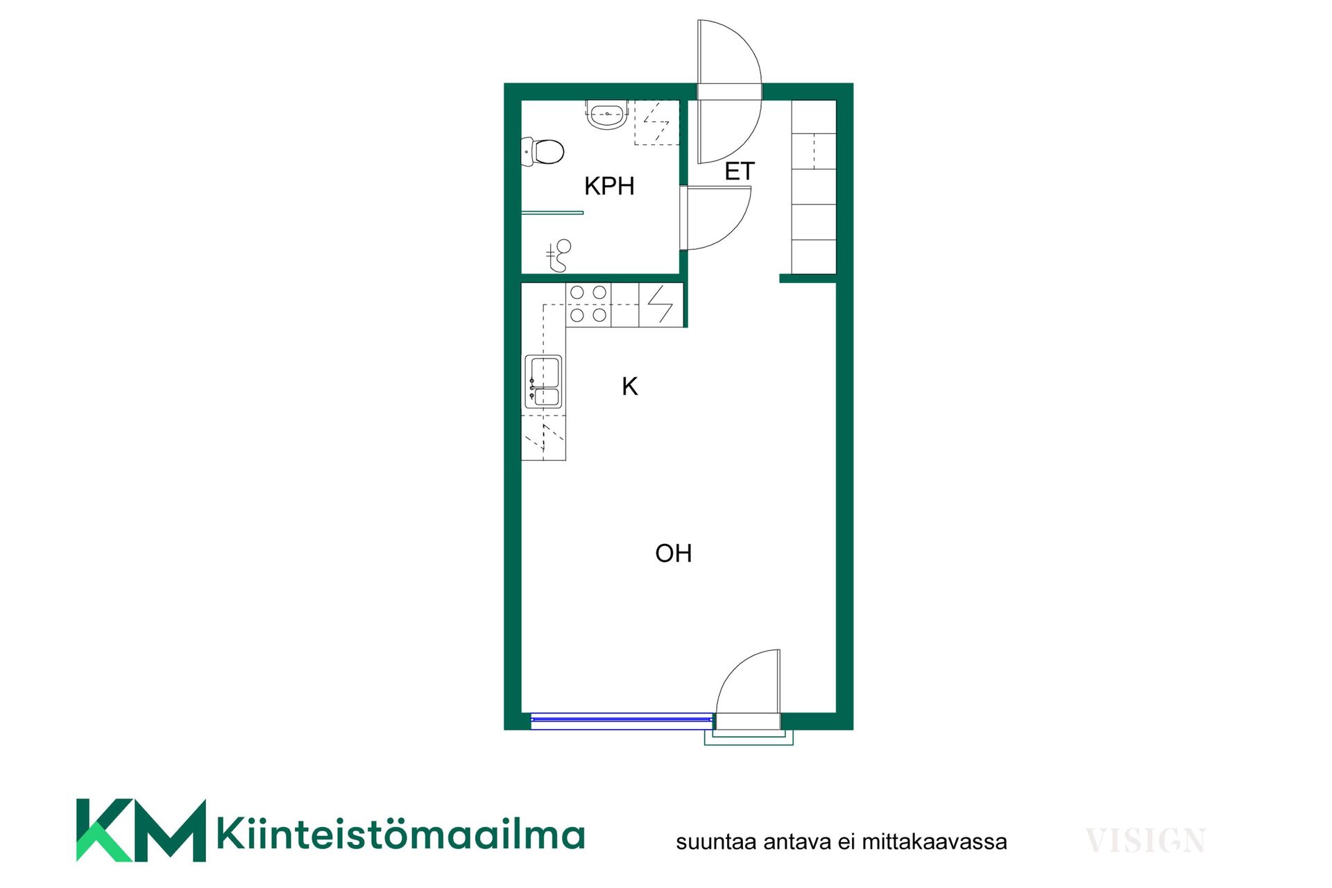 Asunnon pohjakuva