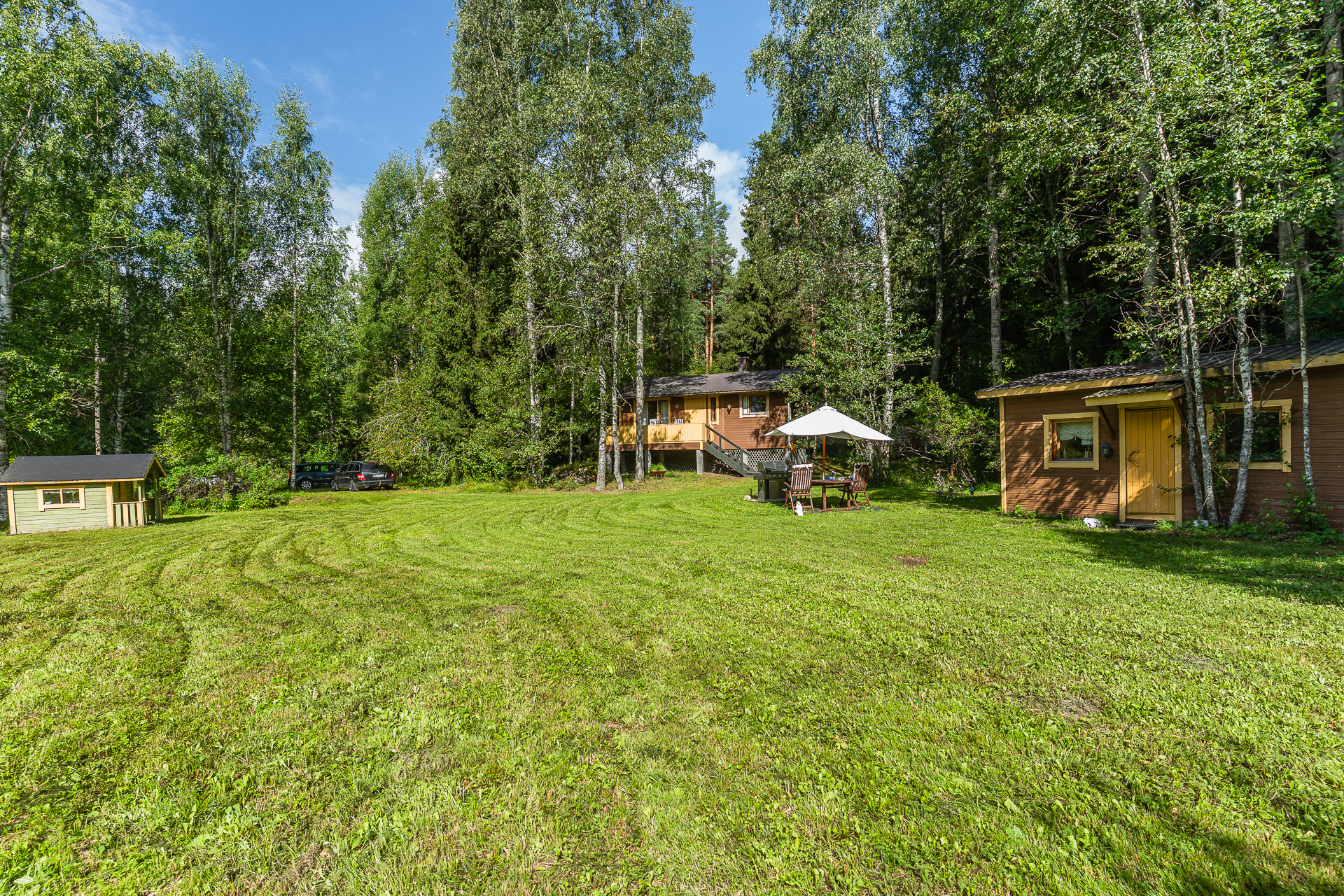 Iso piha harrastaa ja tilaa istutuksille
