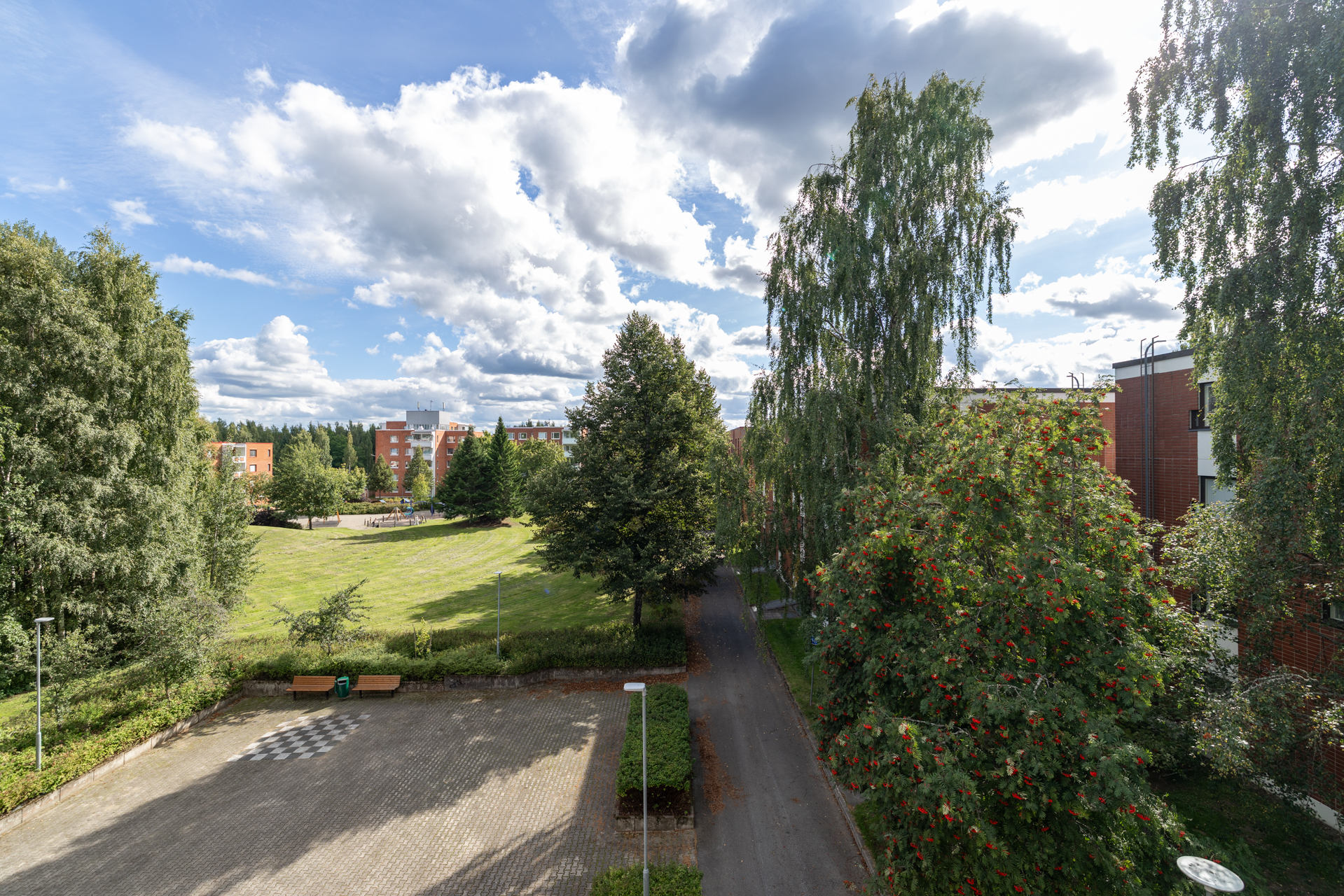 maisema parvekkeelta