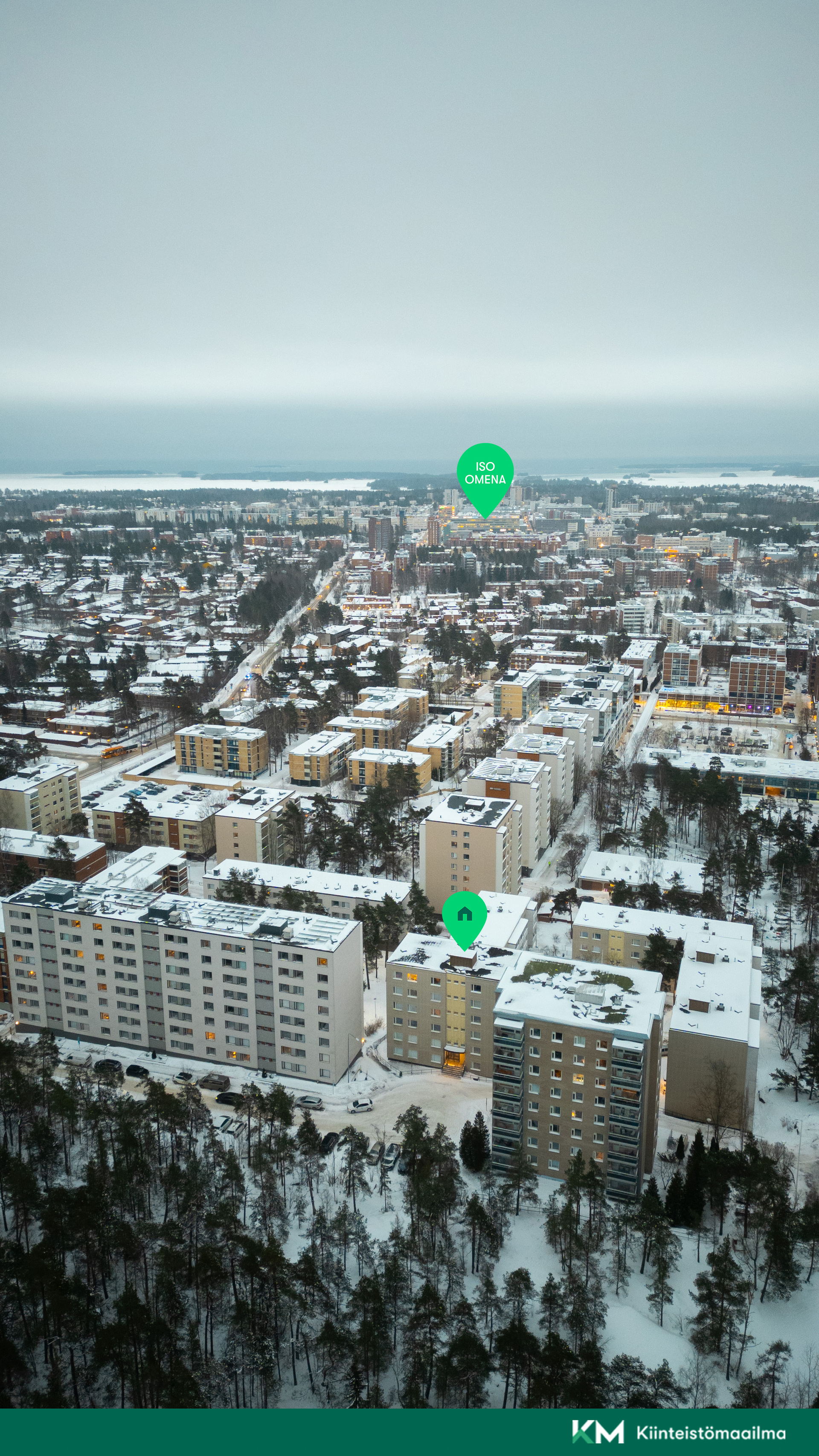 Iso Omenan kattavat palvelut vain 6 minuutin päässä