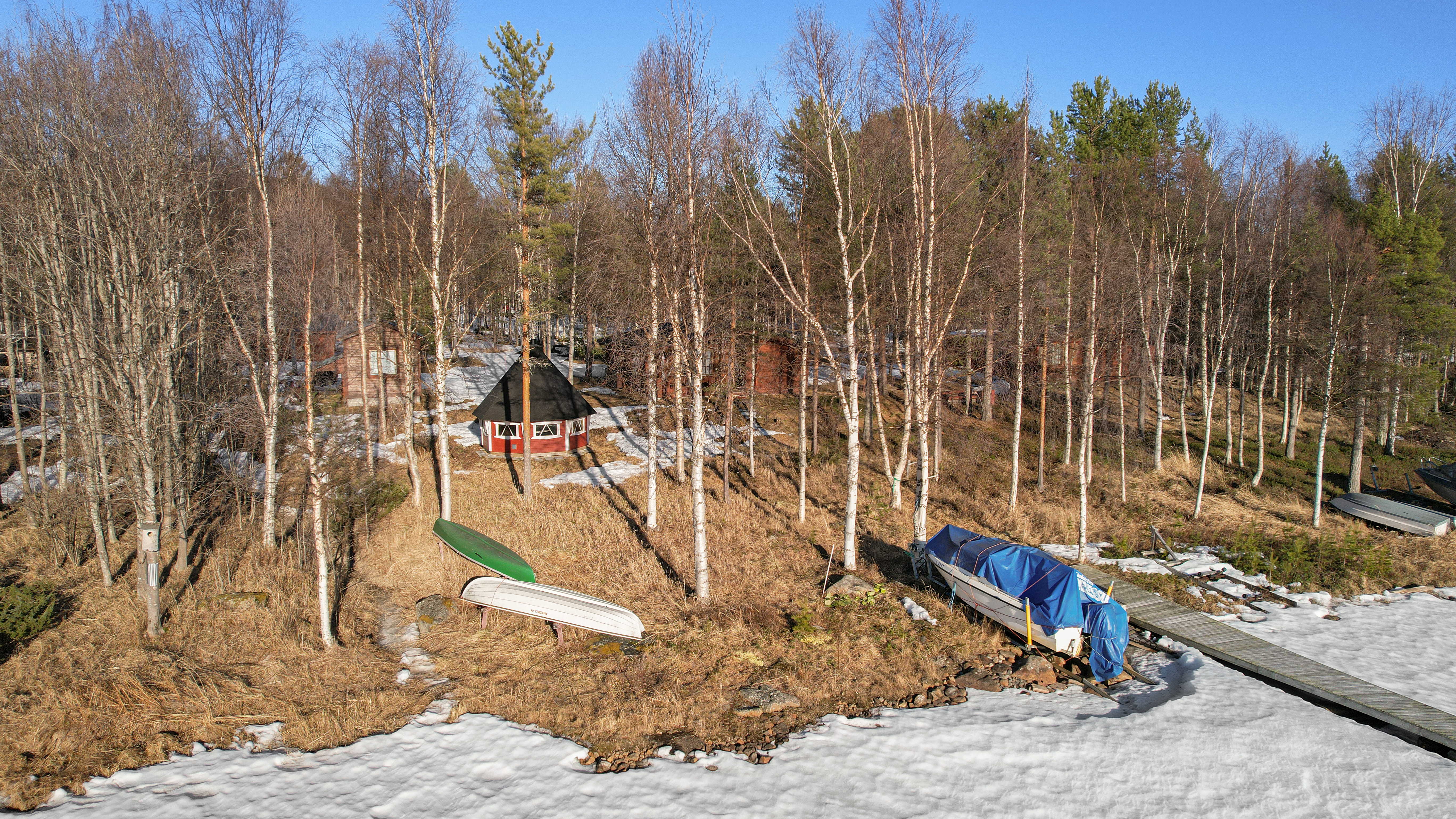 Mökin ranta kivi/hiekkapohjainen