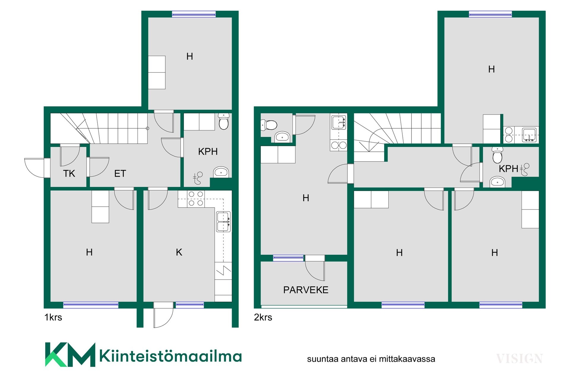 Asunnon pohjakuva