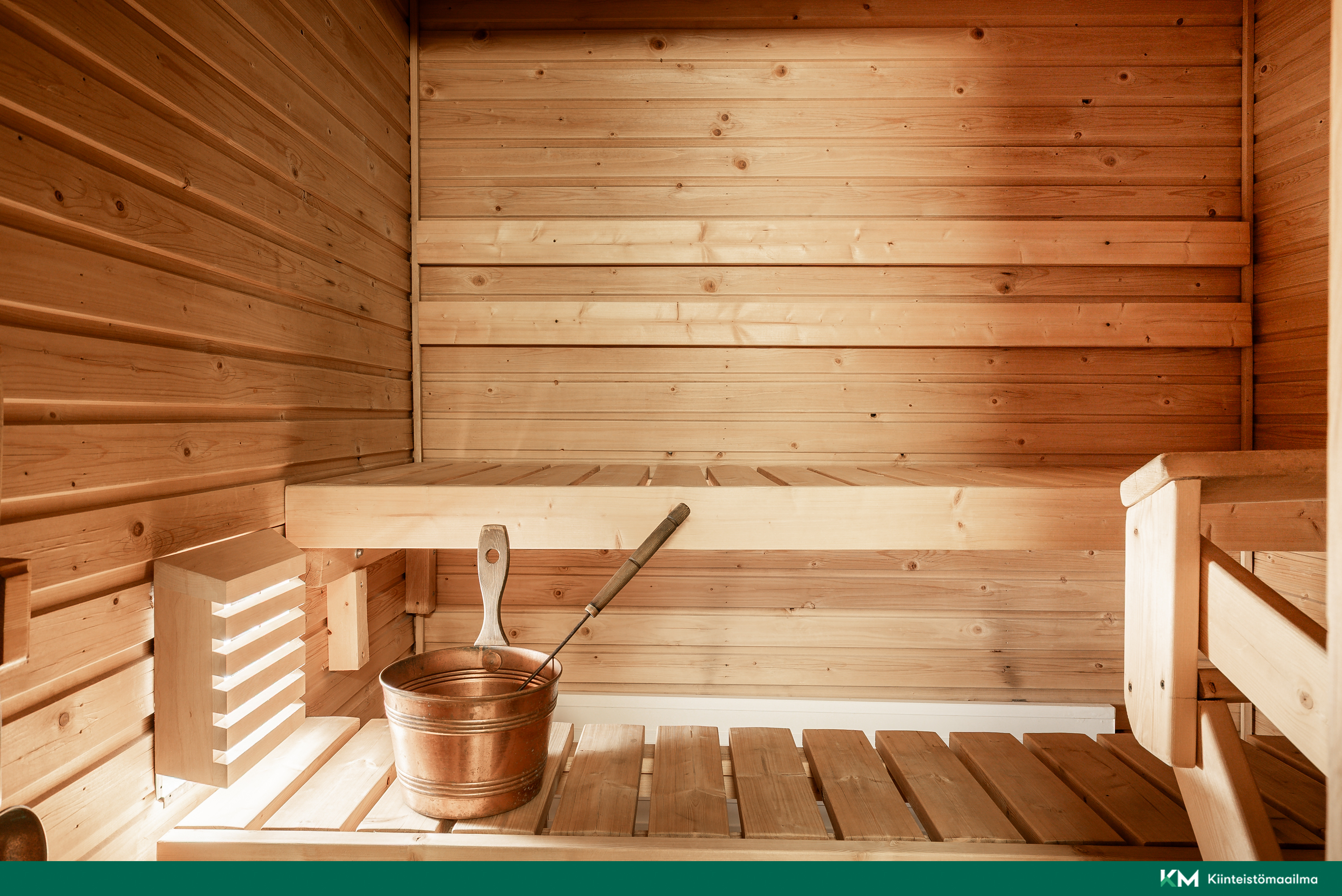 Omassa saunassa saa rentouttavat löylyt!