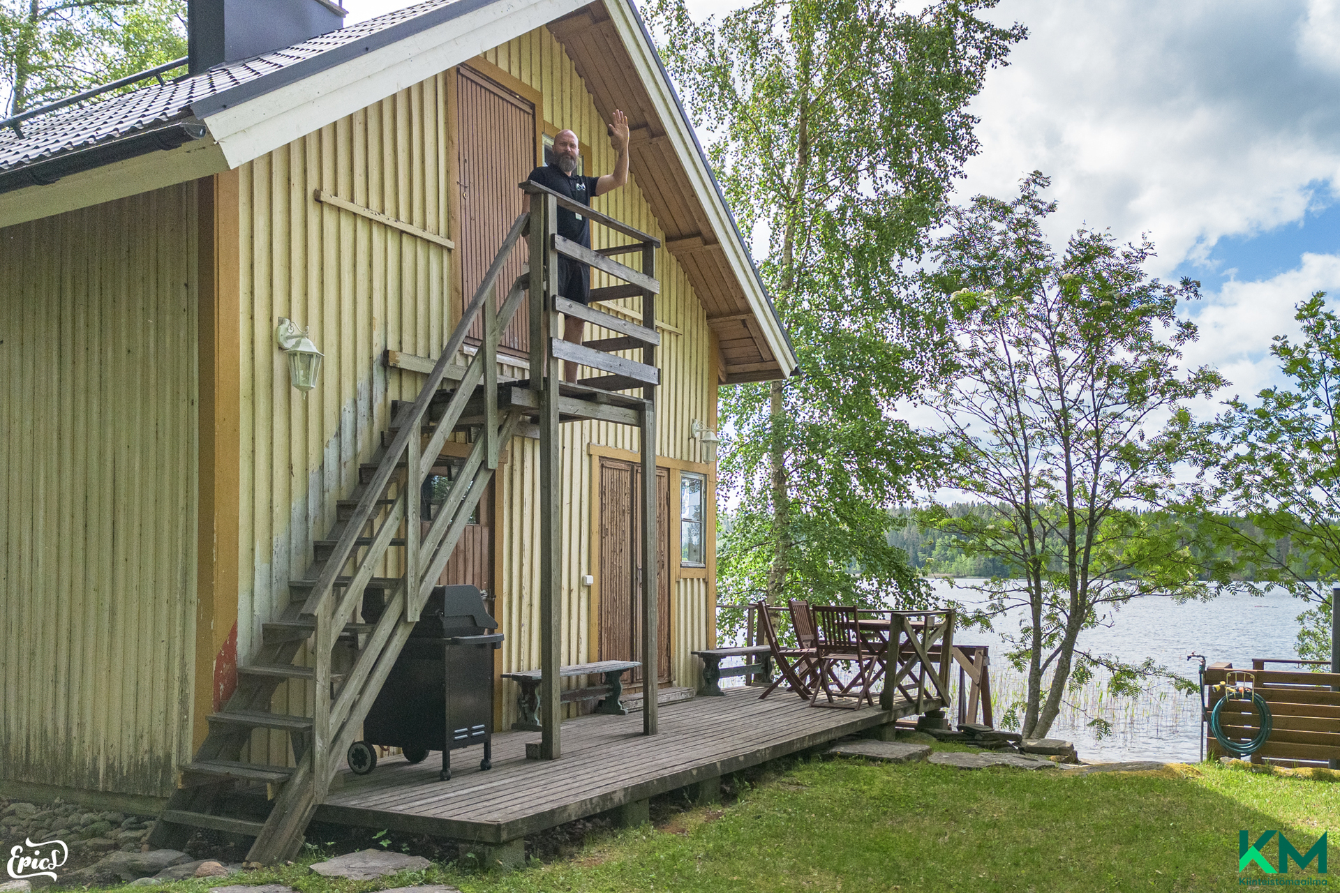 Vintille menee ulkoportaat