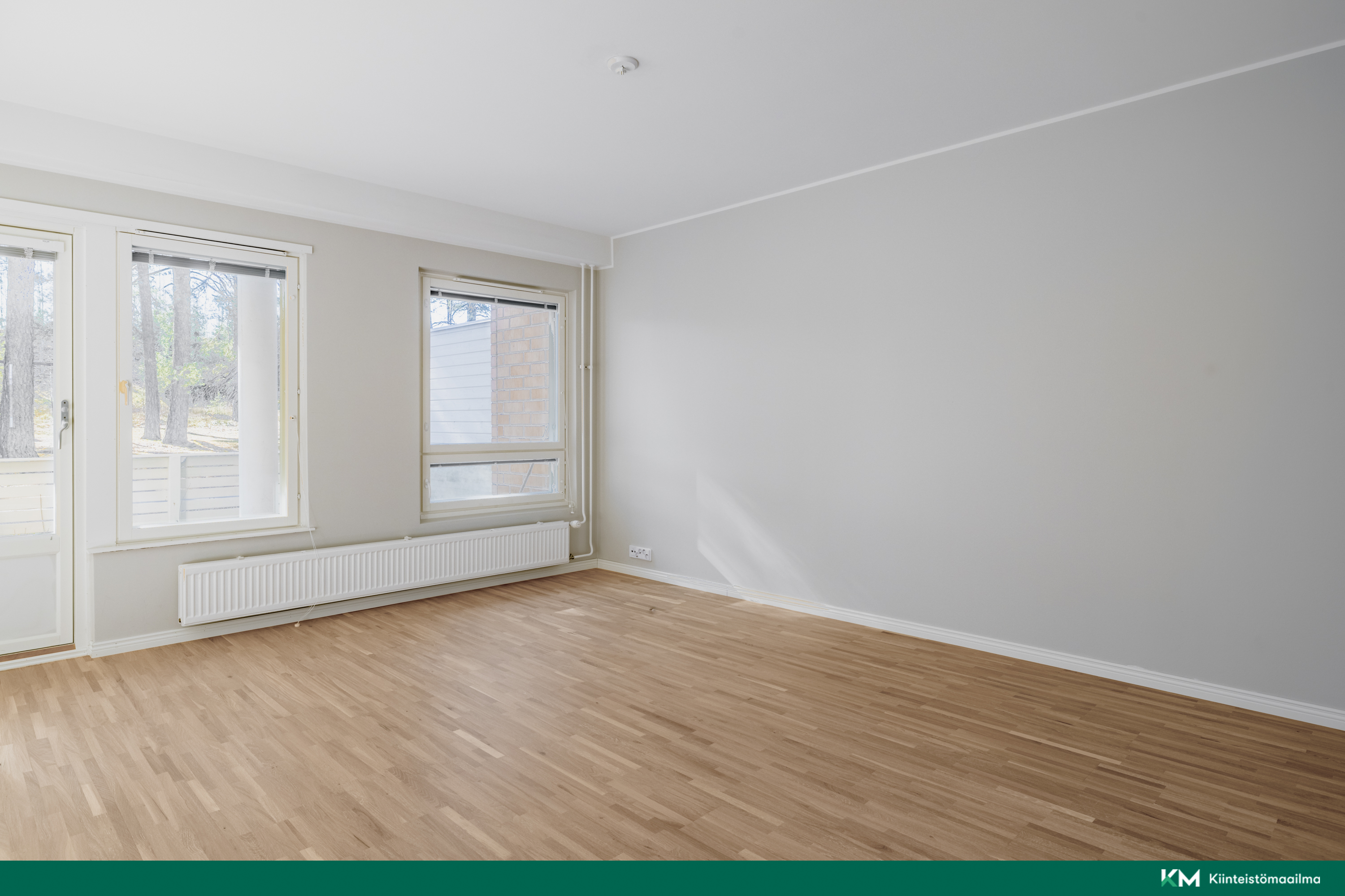 Avaran olohuoneen voi sisustaa makunsa mukaan