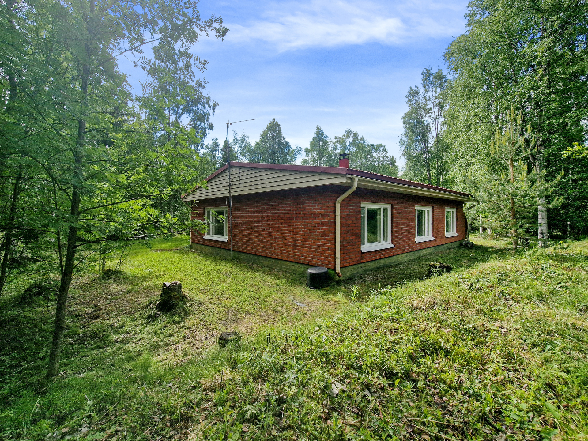 Takapihaa, tulvapenkka
