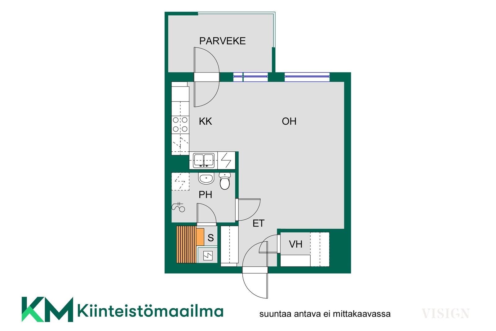 Asunnon pohjakuva