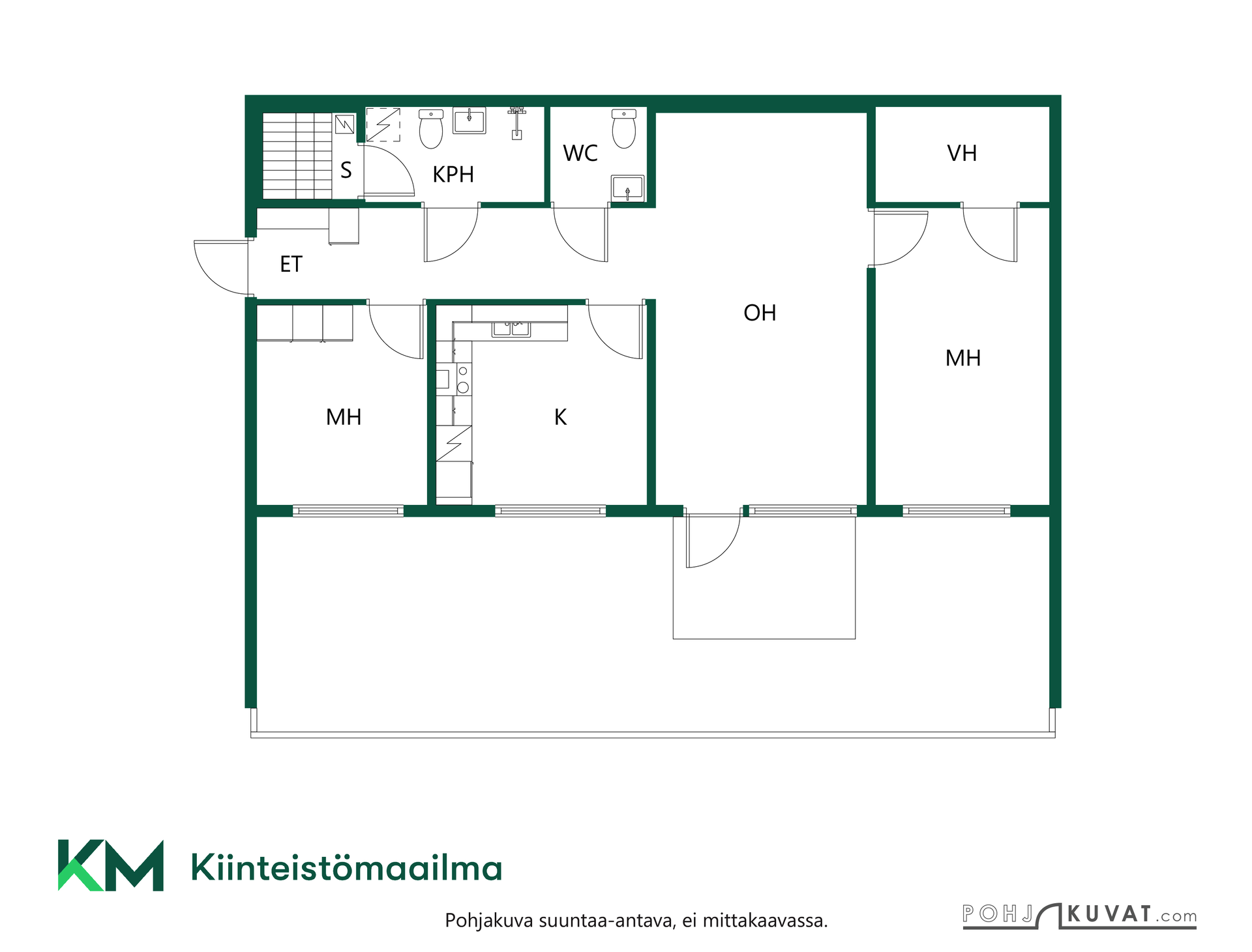 Asunnon pohjakuva
