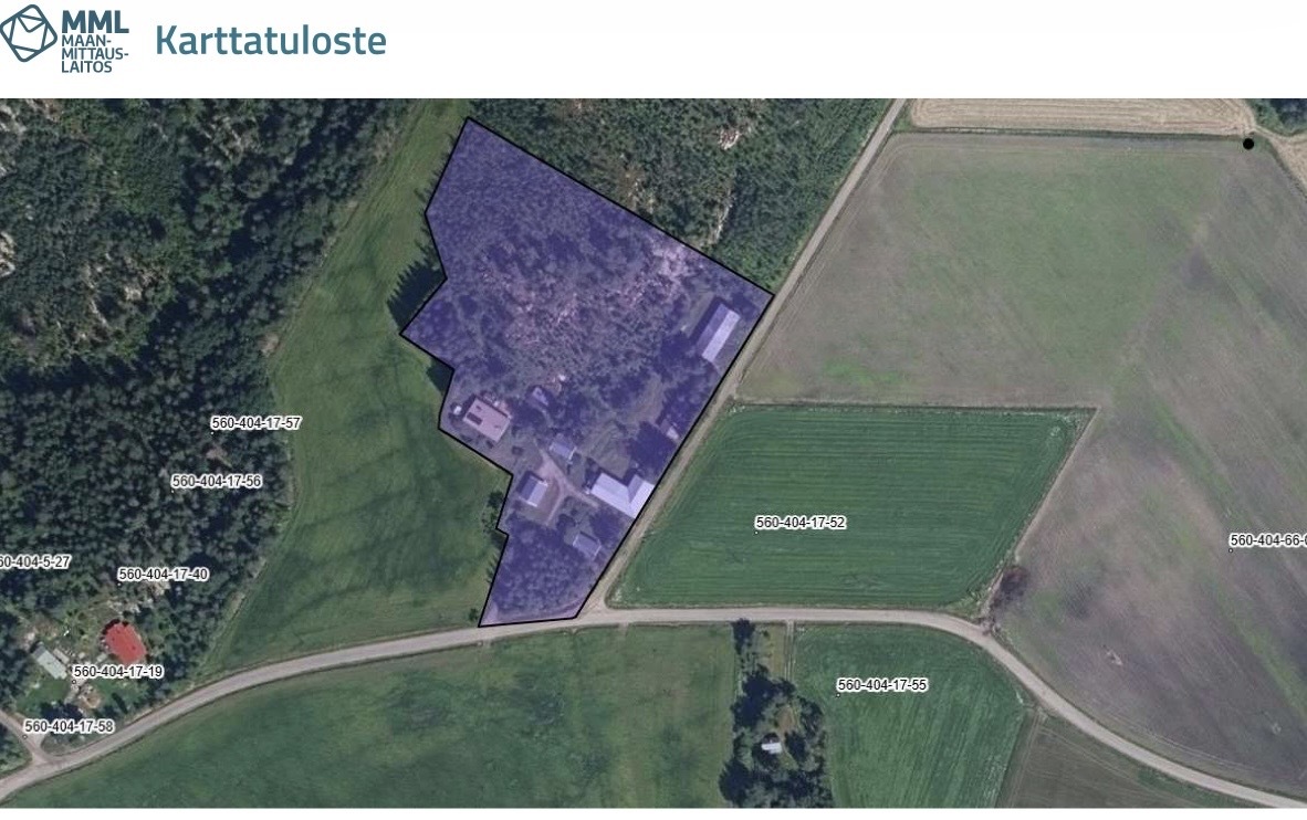 Määräala kartalla