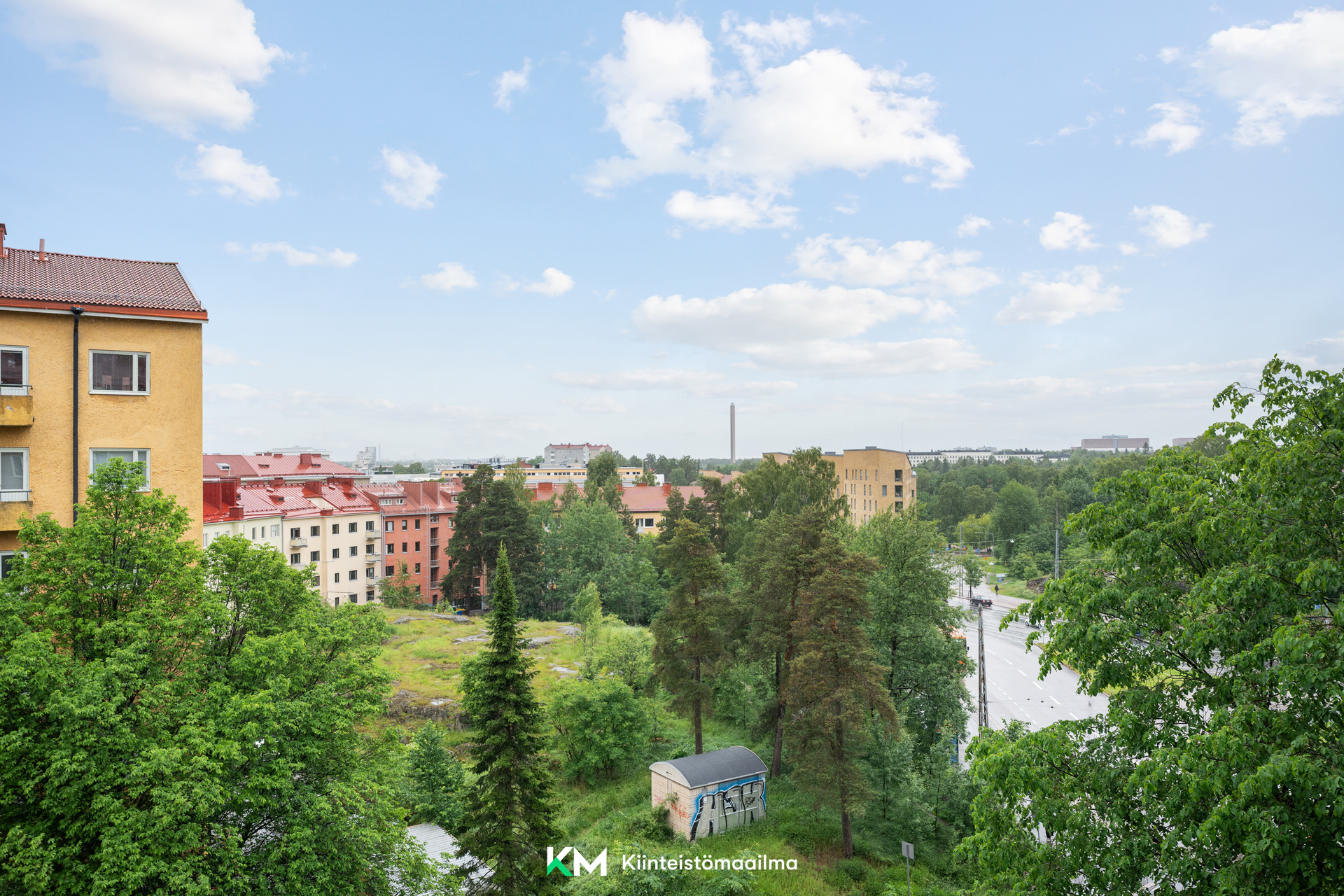 Avarat vehreät näkymät korkealta!