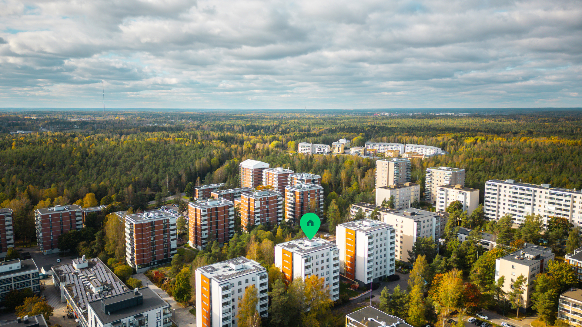 Keskuspuistossa on hyvät ulkoilumahdollisuudet.