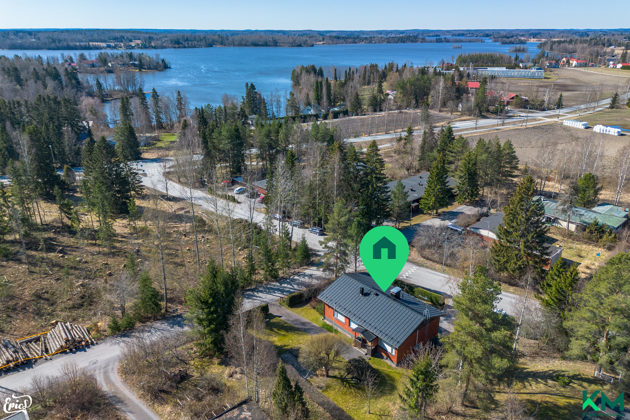 Kirkkojärvi lähellä