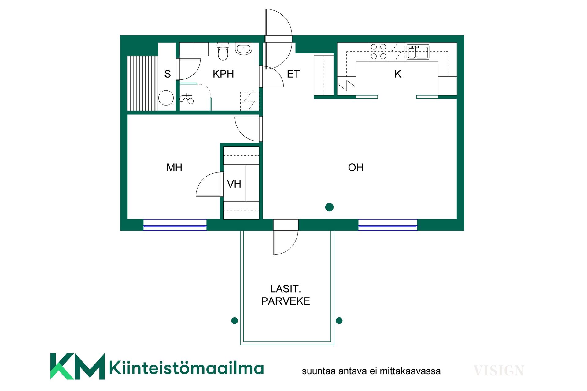 Asunnon pohjakuva