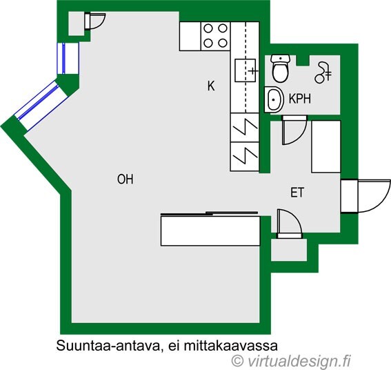 Asunnon pohjakuva