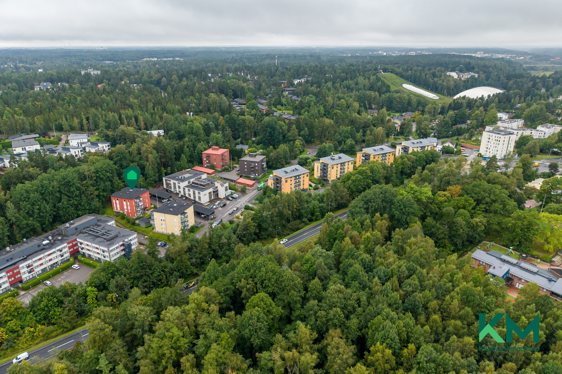 Lähellä Kauniaisen Laskettelumäki ja kuntoportaat