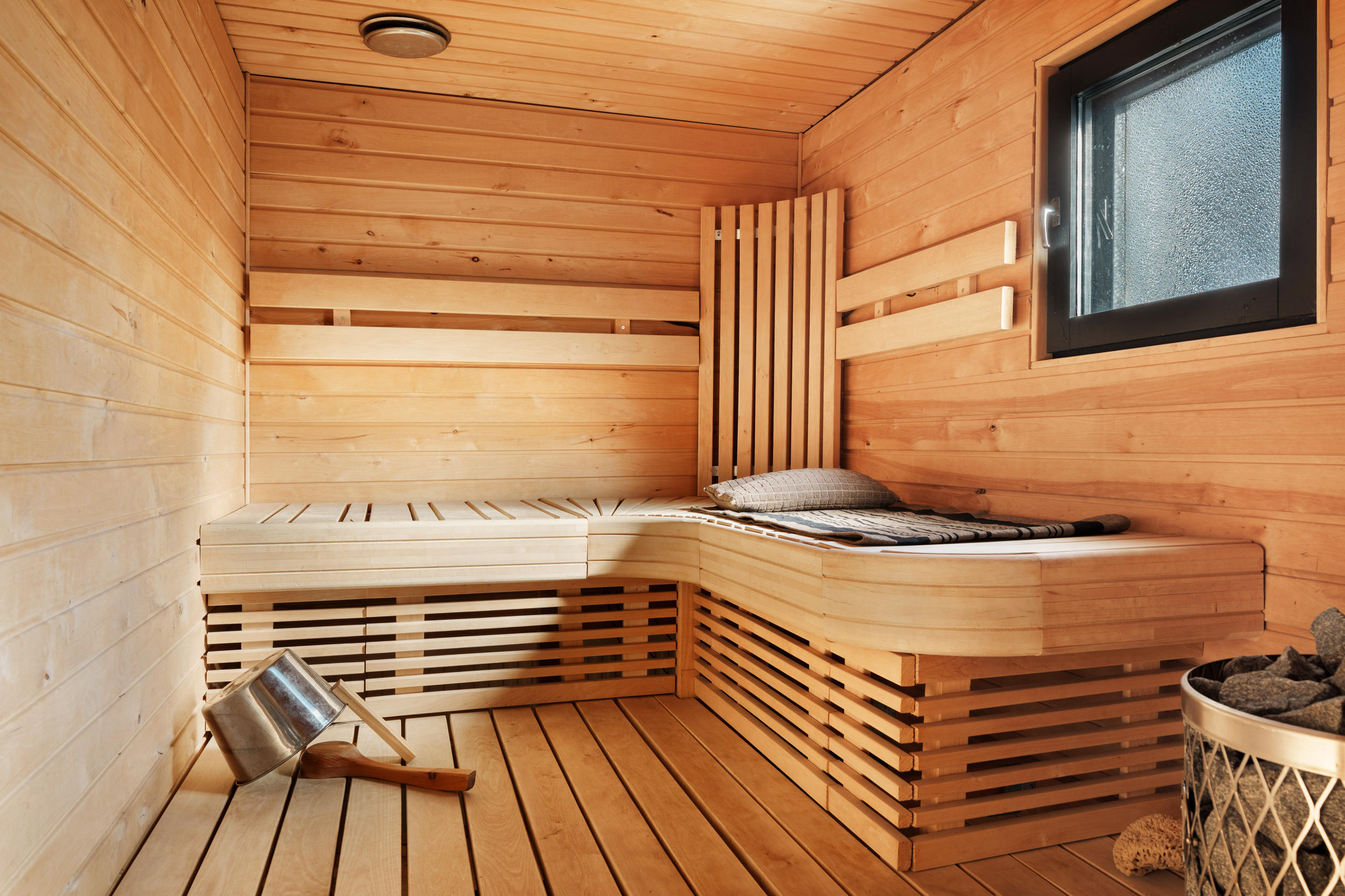 Saunassa led-valaistus