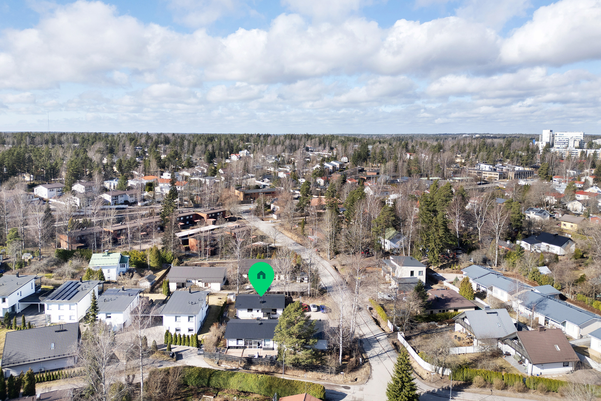 Mankkaa on upeaa pientalo asuinaluetta