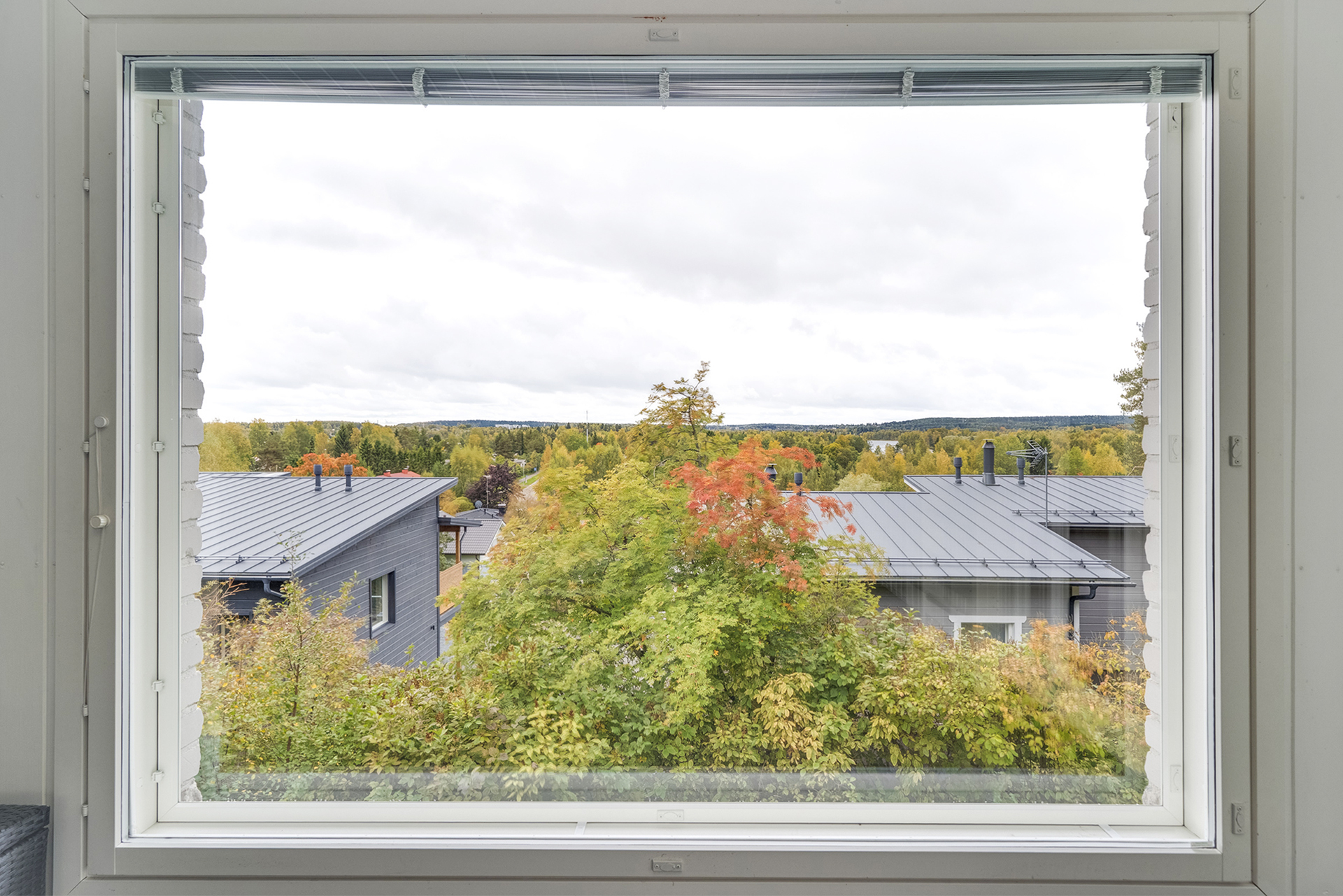 Saunaosaston ikkunanäkymää