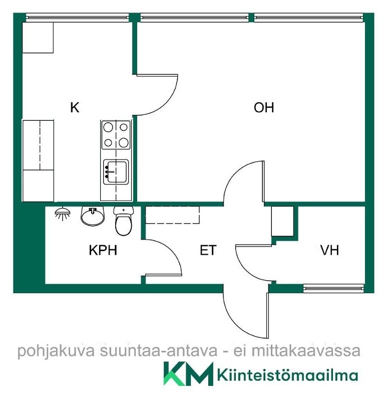 Asunnon pohjakuva
