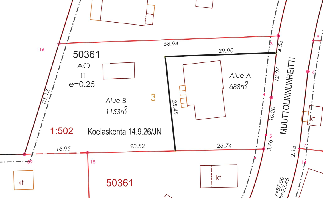 Asunnon pohjakuva